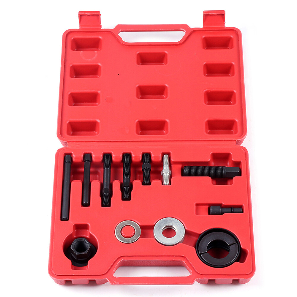 13 PCS Pulley Puller and Installer Power Steering Pump Remover Alternator Kit