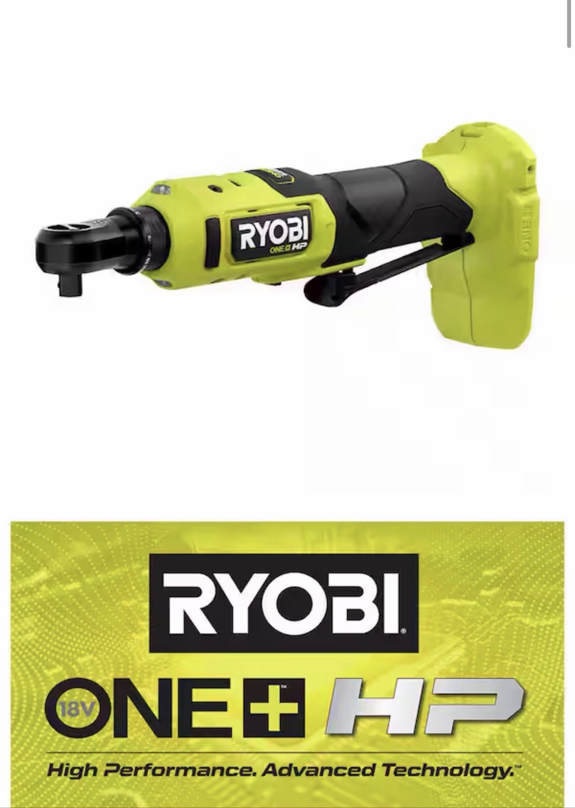 RYOBI 18V ONE+ HP Brushless Cordless Compact 3/8 in. Ratchet (Tool Only)