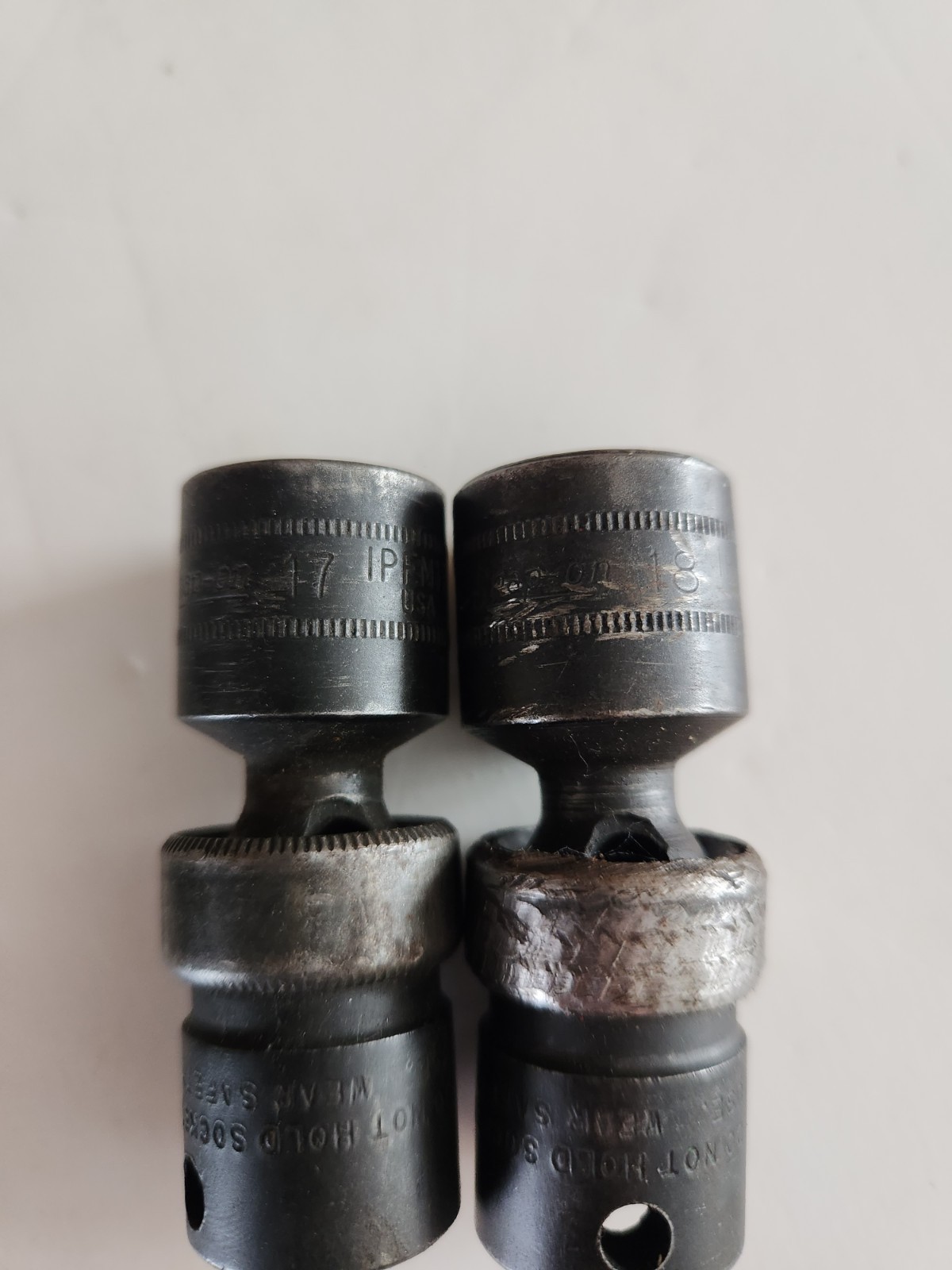 Snap-on 207IPFM 7 pc 3/8 Dr 6pt Metric Shallow Impact Swivel Socket Set 10-18mm
