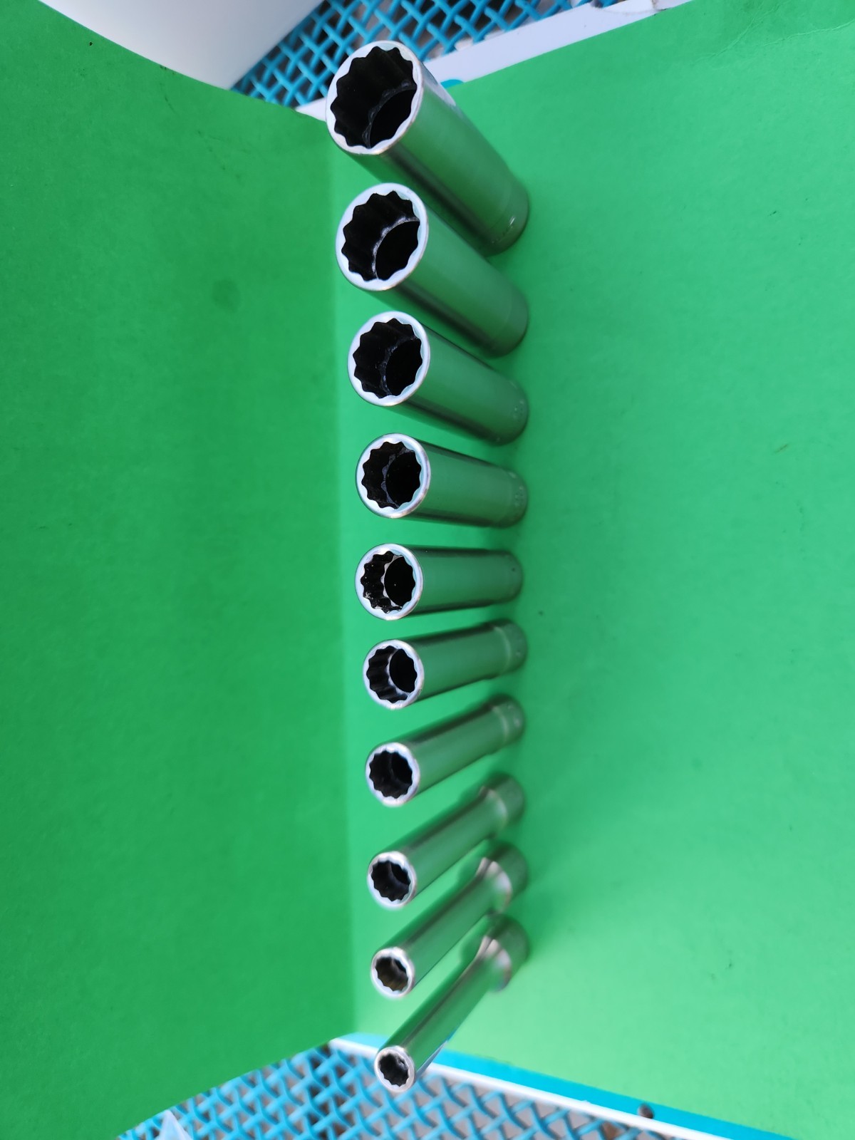 10 Snap-on 110STMDY Deep Socket Set 1/4″ Drive SAE 3/16 – 9/16 STMD6-STMD18 A3
