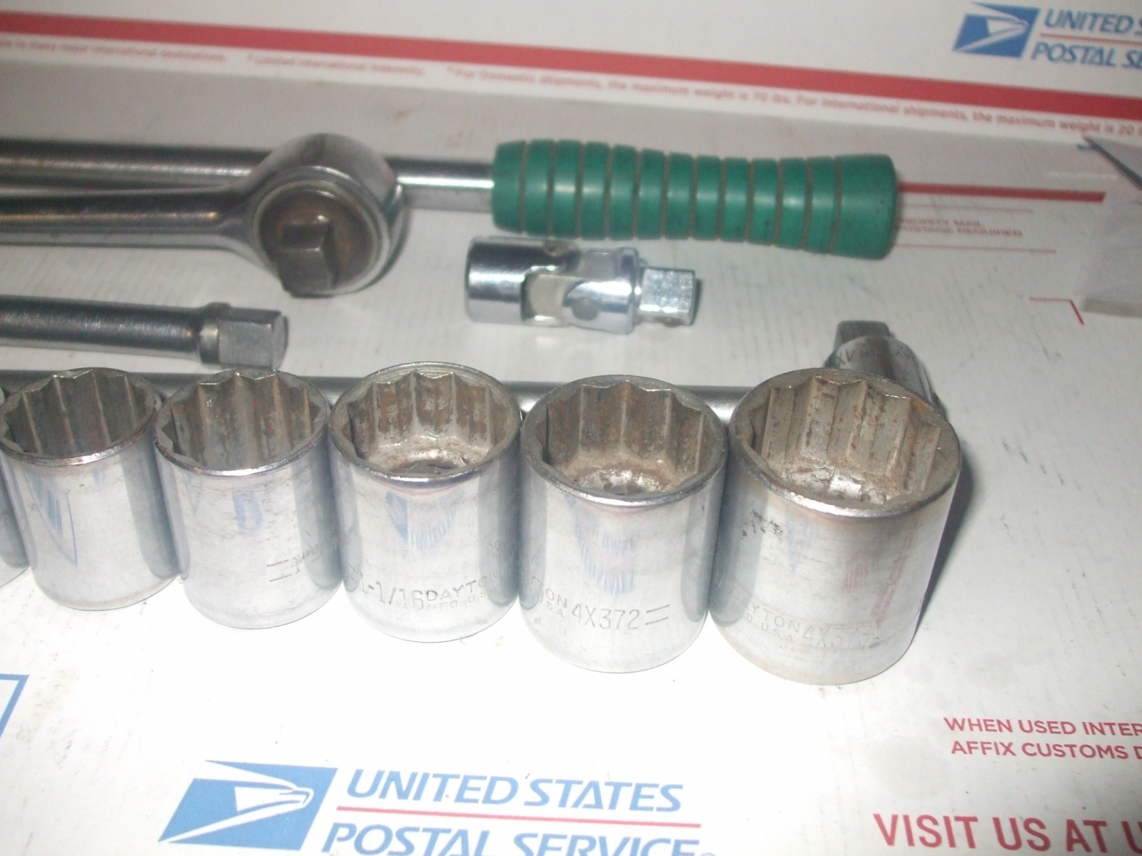 DAYTON 1/2″ DRIVE SAE SOCKET SET + RATCHET BREAKER BAR EXTENSION THORSON SWIVEL