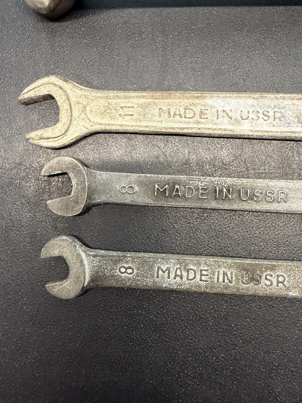 SOVIET VINTAGE WRENCH MADE IN USSR OPEN ENDED, Box Metric