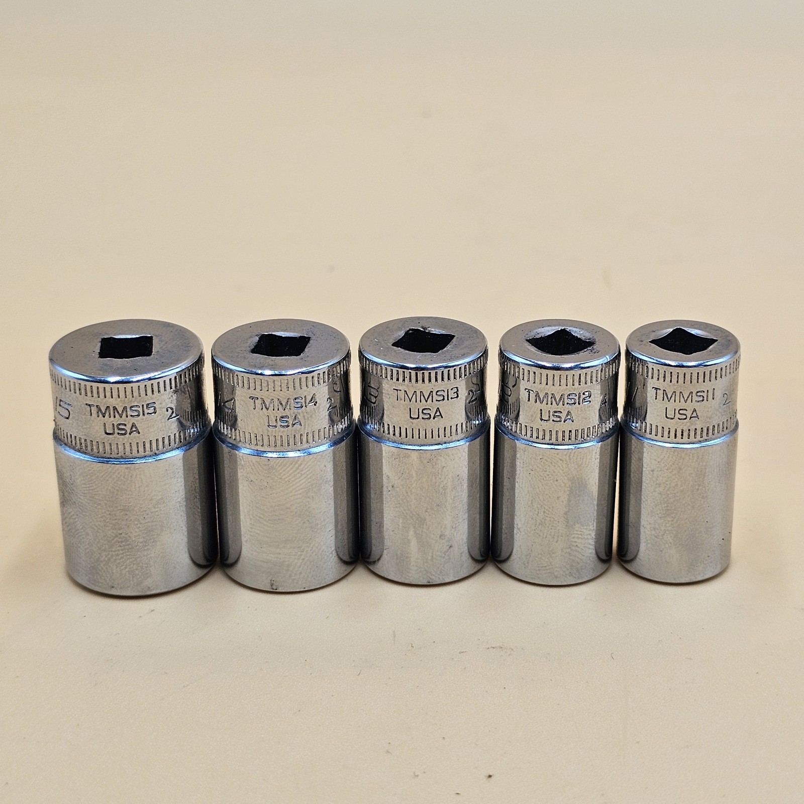 Snap On 5pc 1/4″ Drive Socket Set TMMS11-TMMS15