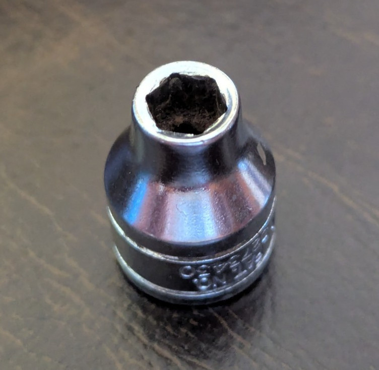Snap-on FS081 3/8″ Drive 1/4″ SAE 6-Point Shallow Socket
