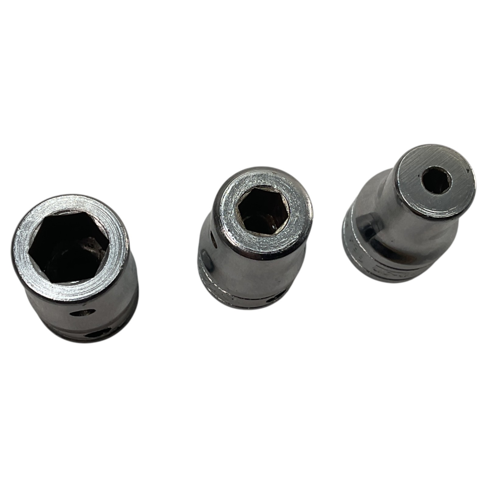 Snap-on 3 Pc Socket Driver Lot 3/8″ Drive FP32A FA4.5A FTSM8B Missing Bits AS IS
