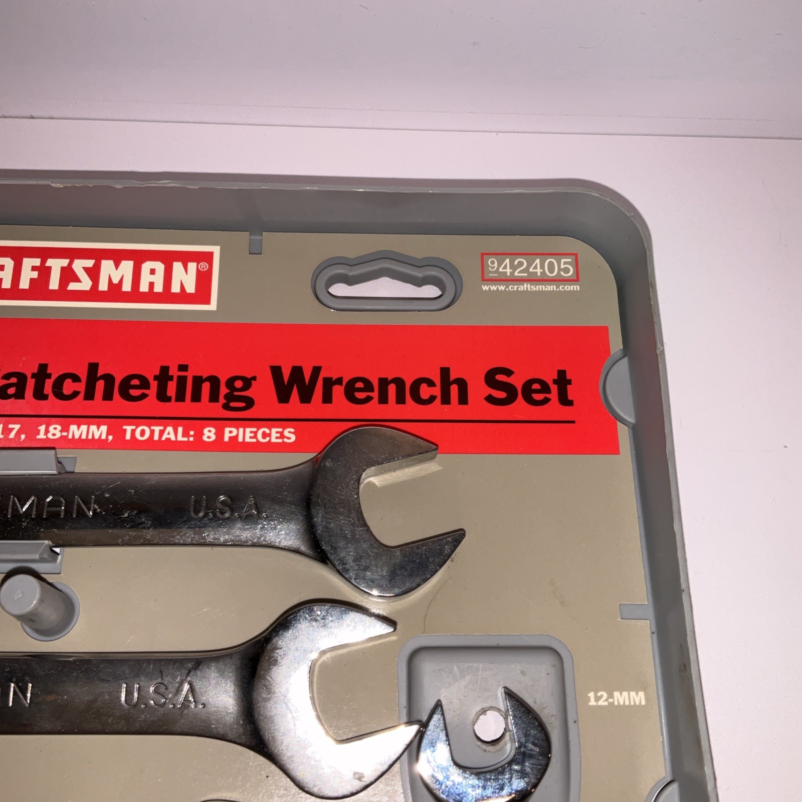 Craftsman 942405 8pc Metric Reversible Ratcheting Wrench Set USA 🇺🇸 8-18mm