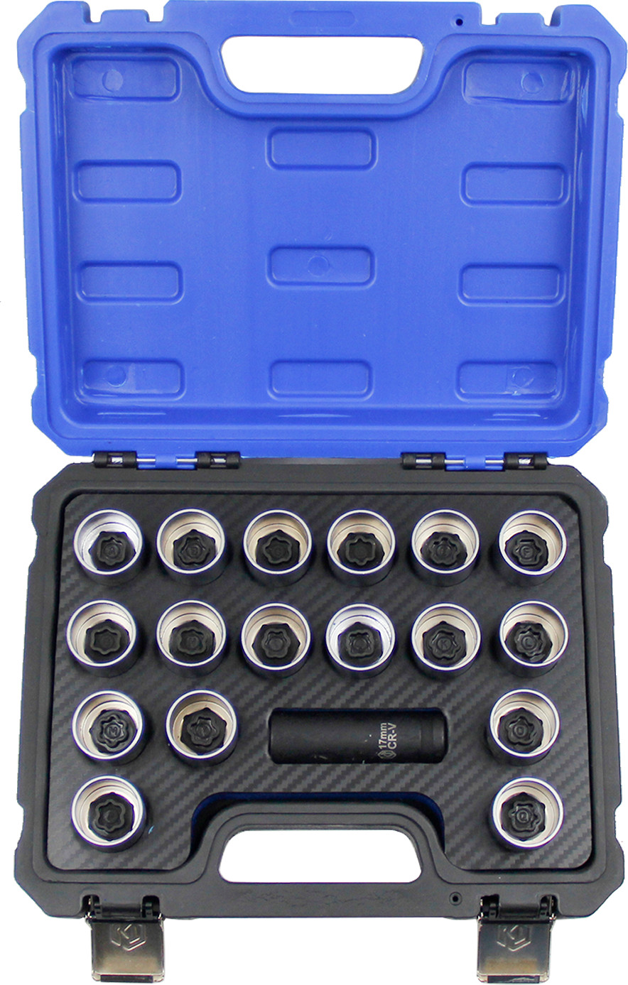 Wheel Anti-Theft Lock Lug Nuts Screw Sleeve for Land Rover Remover Socket Tool