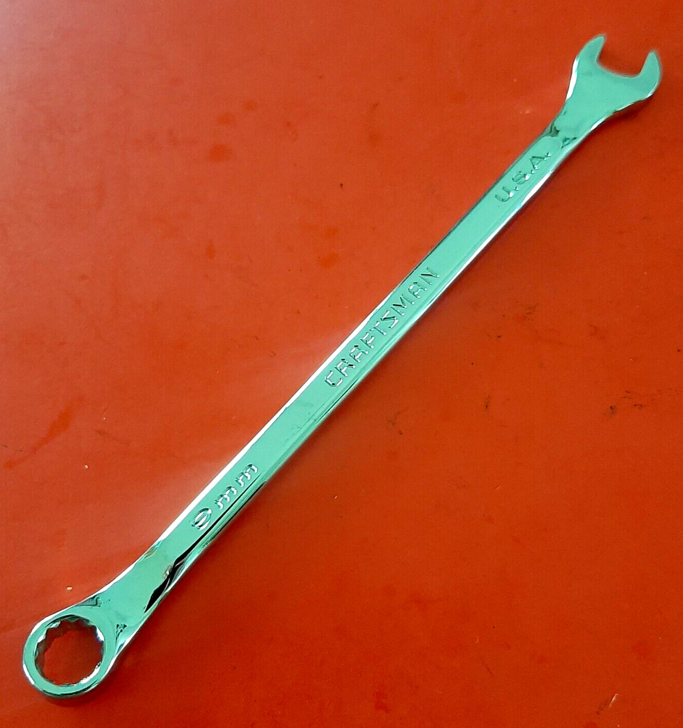 Craftsman Professional 9mm Raised Panel 12pt Point Combination Wrench USA 42253