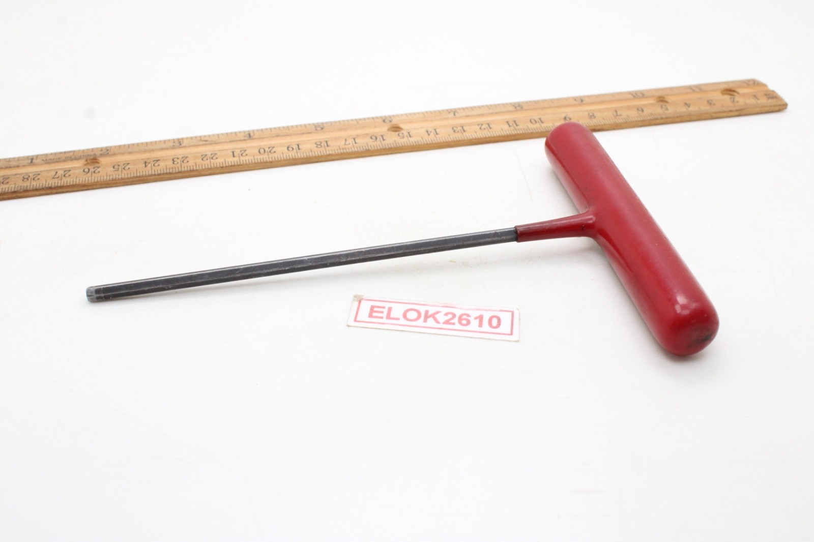 Blue-Point AWCG1604 4mm 6 Point Red Rubber Handle Hex Allen Key T Handle USA