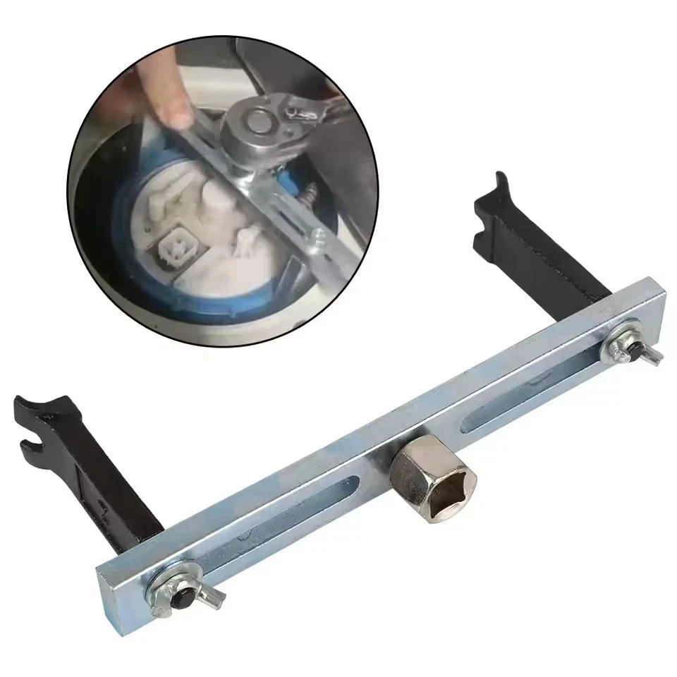 Universal Adjustable Fuel Pump Tank Lid Cover Remover Wrench Spanner Tool Car