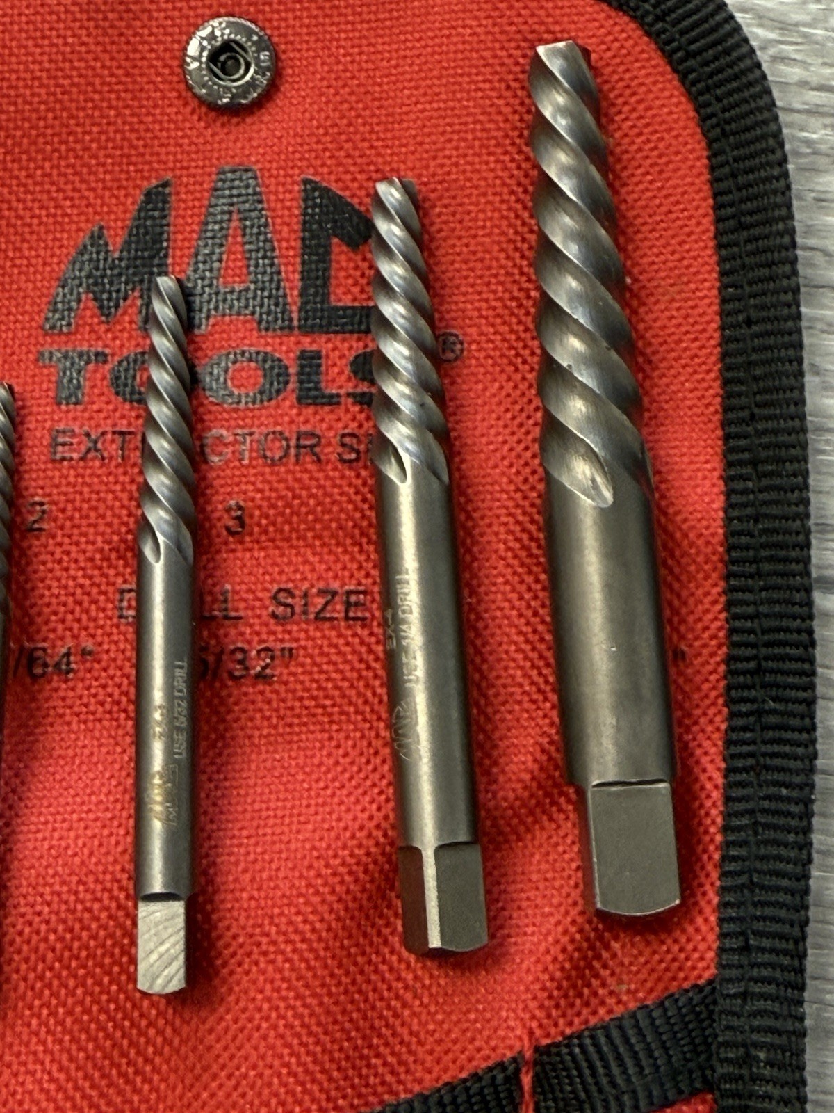 Mac Tools 5 PC Spiral Flute Extractor Set SPEX5S