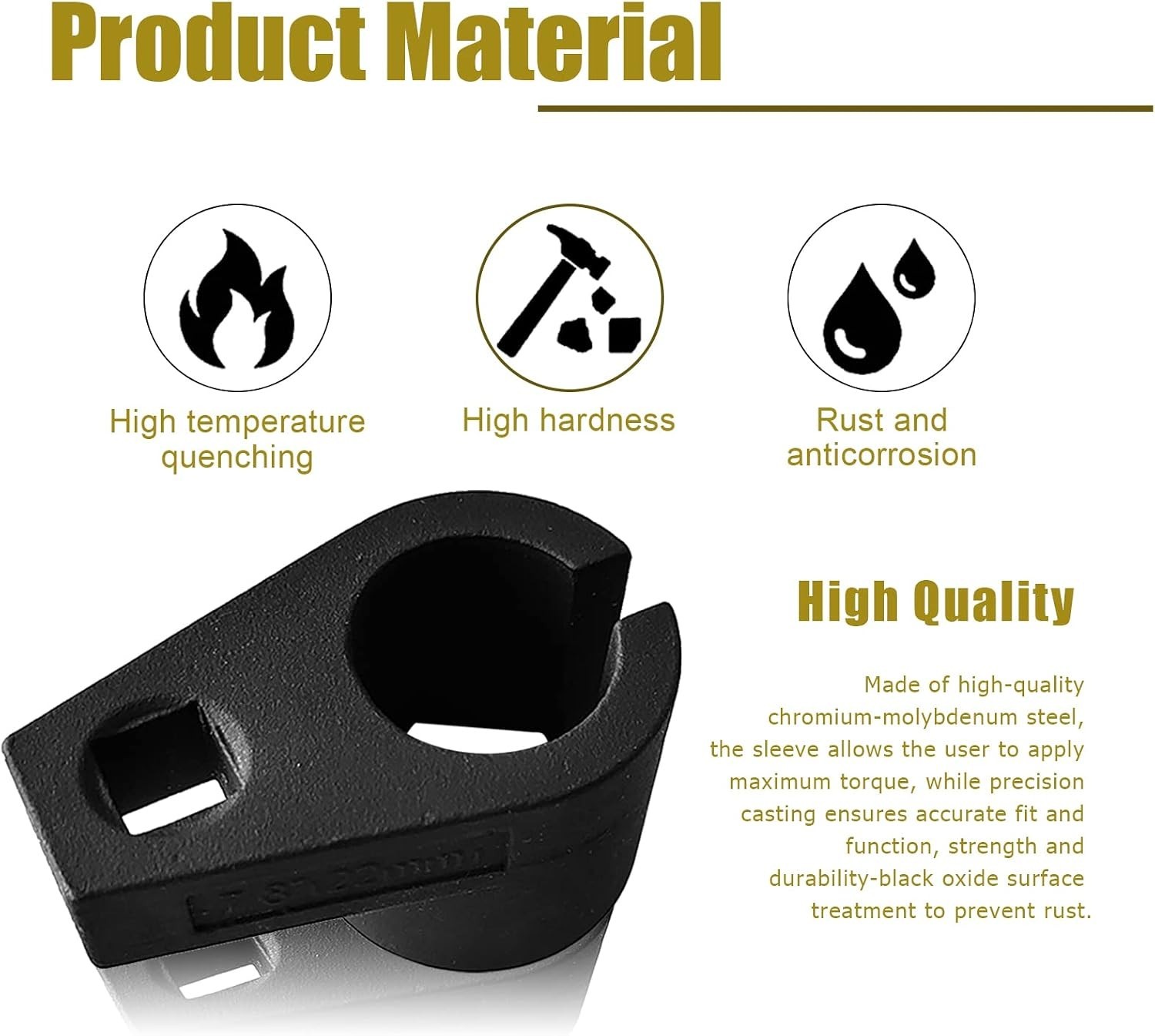 Universal Slotted Oxygen Sensor Socket 7/8″ – Efficient Repairs for Cars