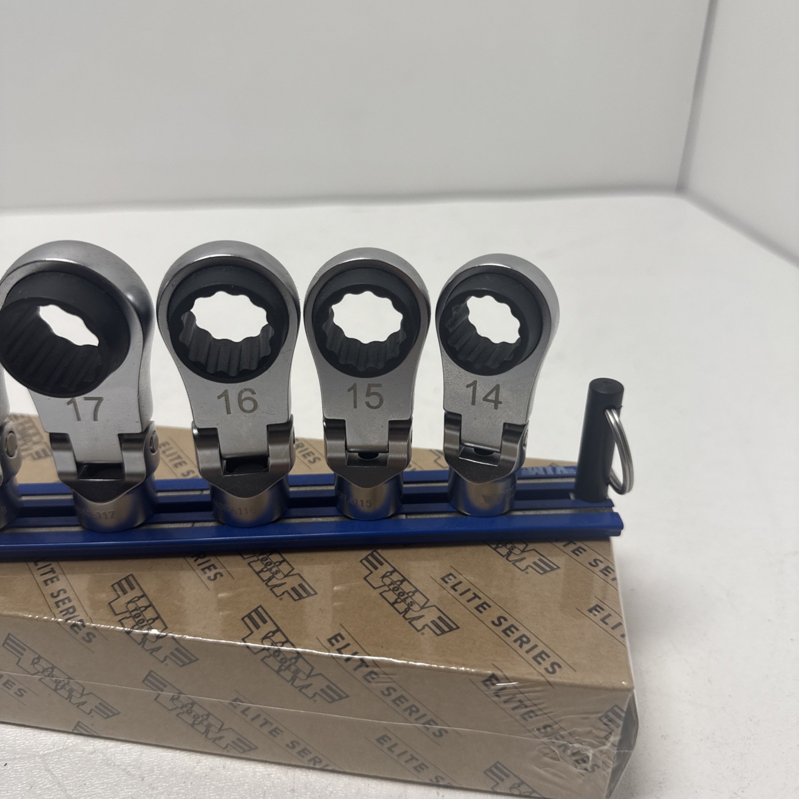 VI 3/8dr Reversibl Flex Head Ratcheting Crowfoot Wrench Set 14-19mm #NORA150XL