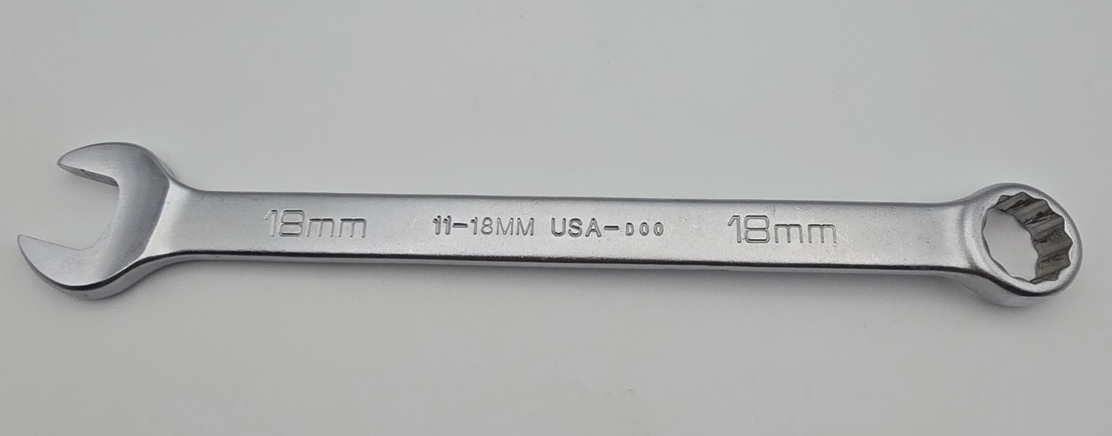 Vintage Wright 18mm Combination Wrench USA # 11-18mm 12 Point