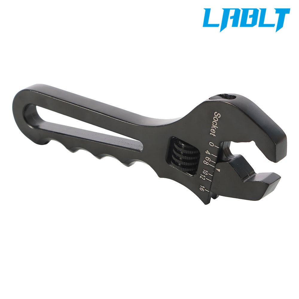LABLT Adjustable Wrench Aluminum Tool Spanner for Hose End Fitting 3AN-16AN