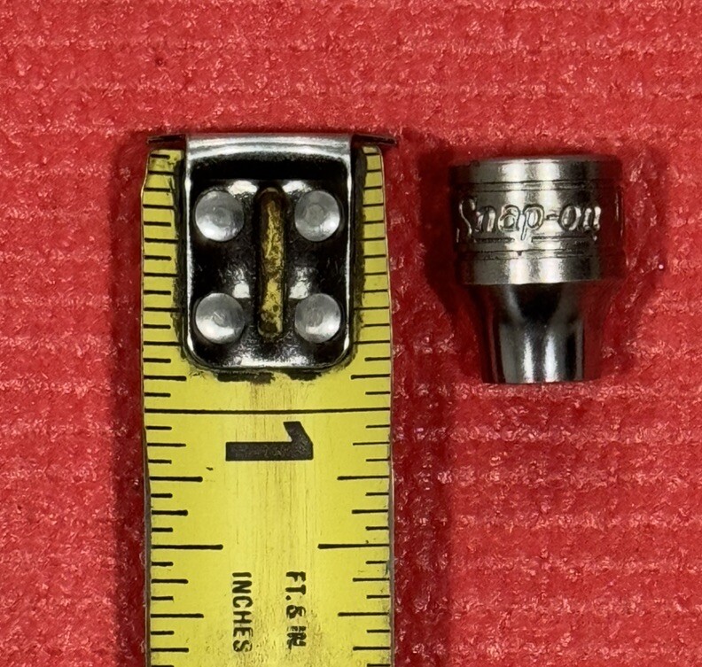 Snap-On Tools NEW F-308 3/8″ Drive 1/4″ SAE 8 Point Double Square Socket USA