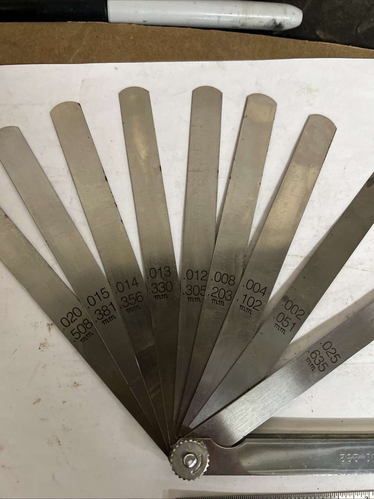 General Tool No 232 6″ Feeler Gauge .002 – .025 NOS