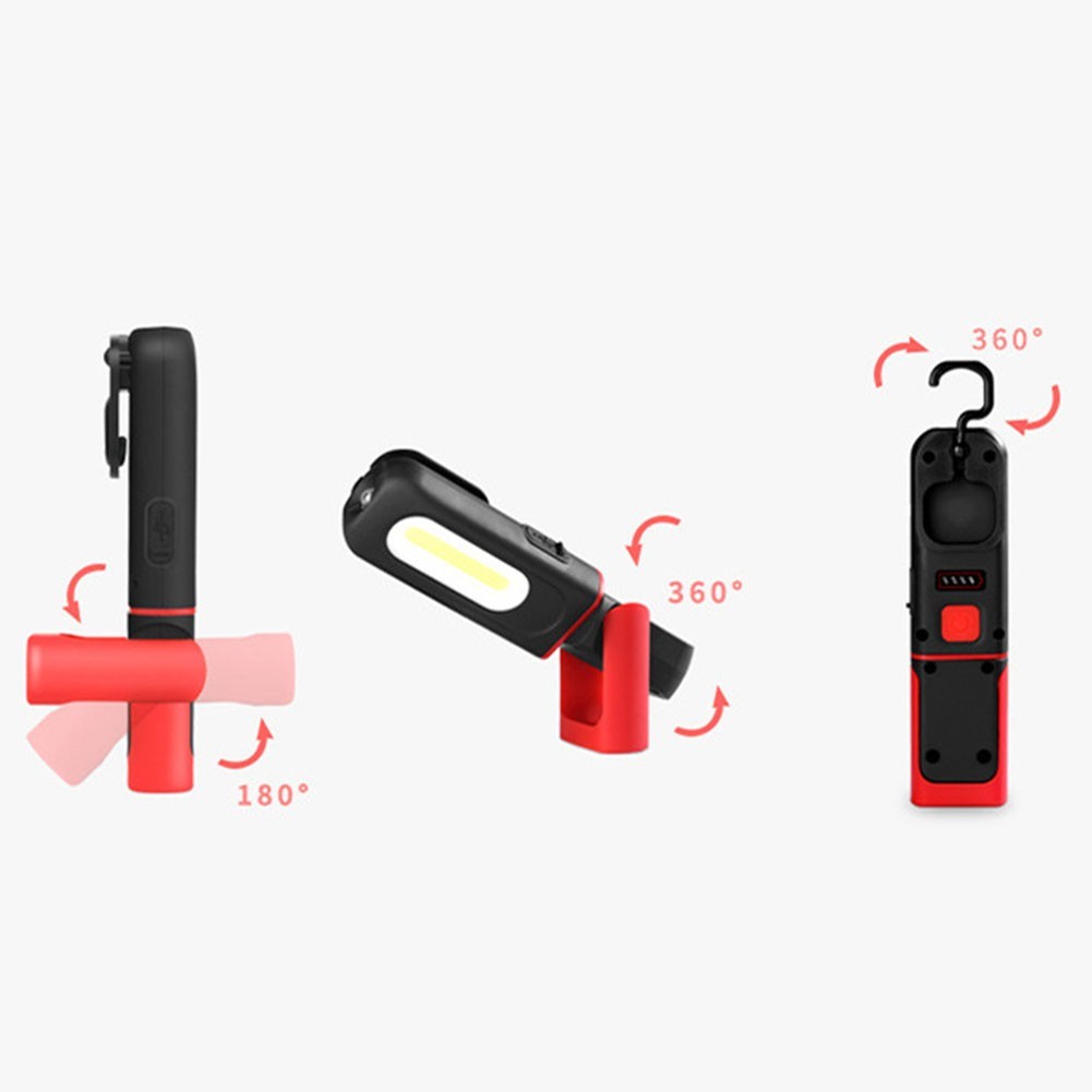 Bright and Portable COB LED Work Light with Magnetic Base Functionality