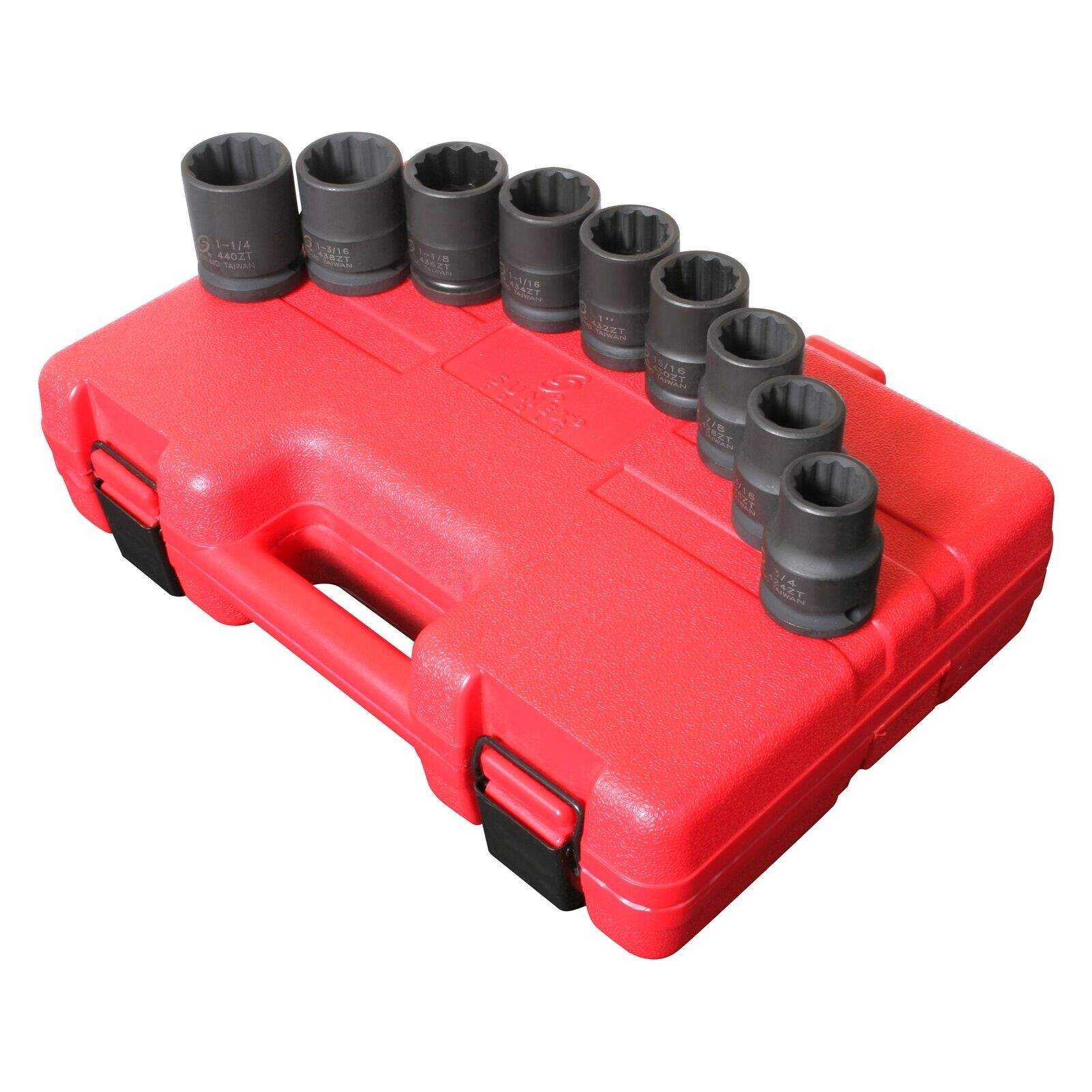 Sunex 4687 3/4″ Drive SAE 12-Point Standard Thin Wall Impact Socket Set 9 Pieces