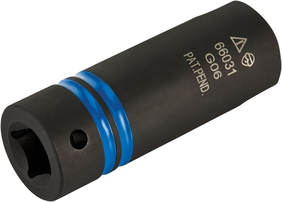 High-Torque 3-in-1 Slotted Impact Socket – 12-Point & Quick Adjustment Feature