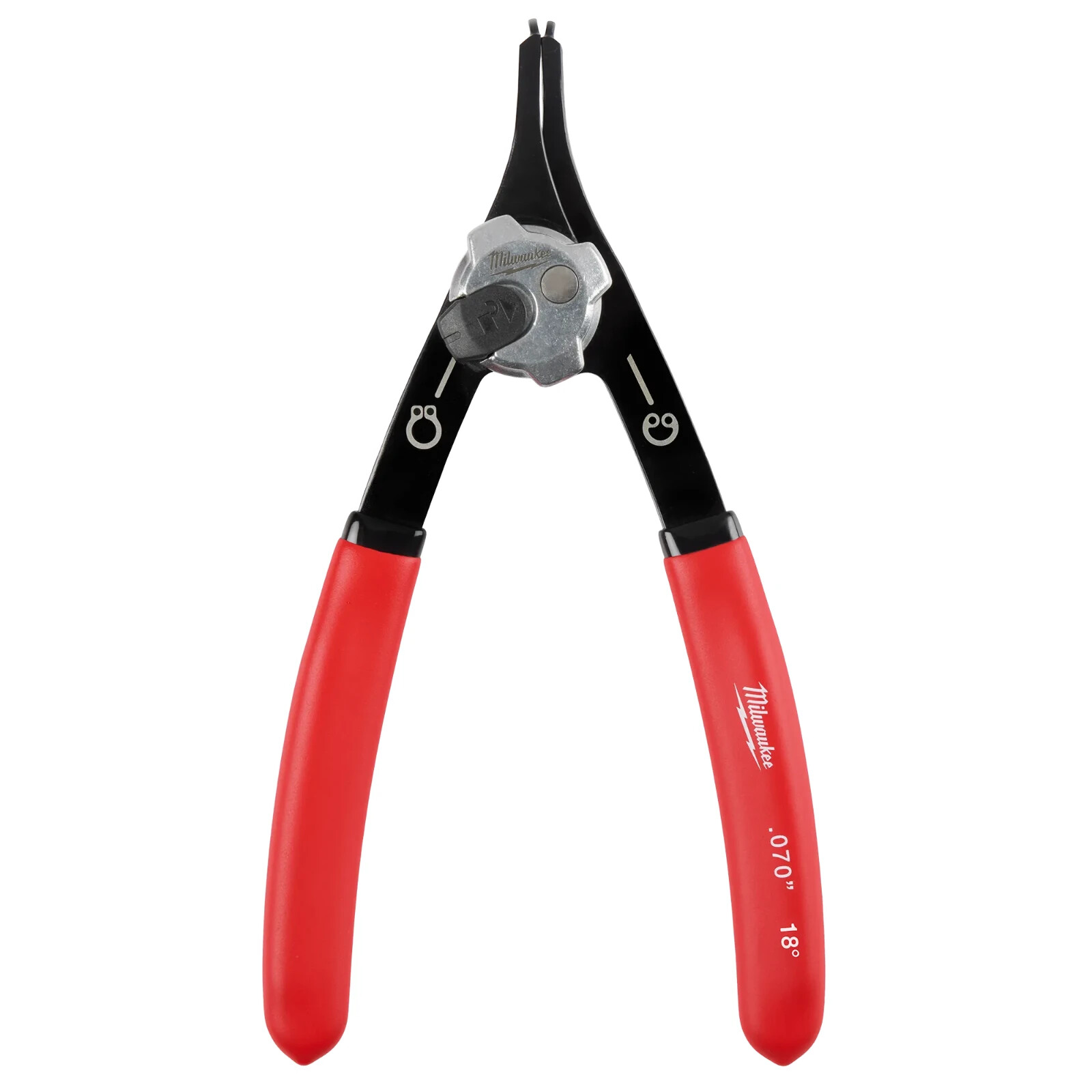Priv Milwaukee 48-22-6536 Convertible Snap Ring Pliers .070in 18 Degrees