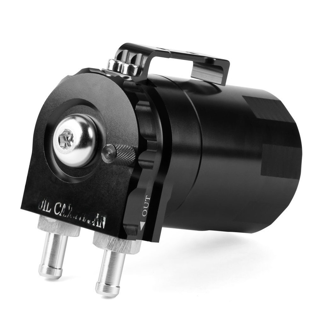 Oil Catch Can for Car 300ML Aluminum with Integrated Air Filter System