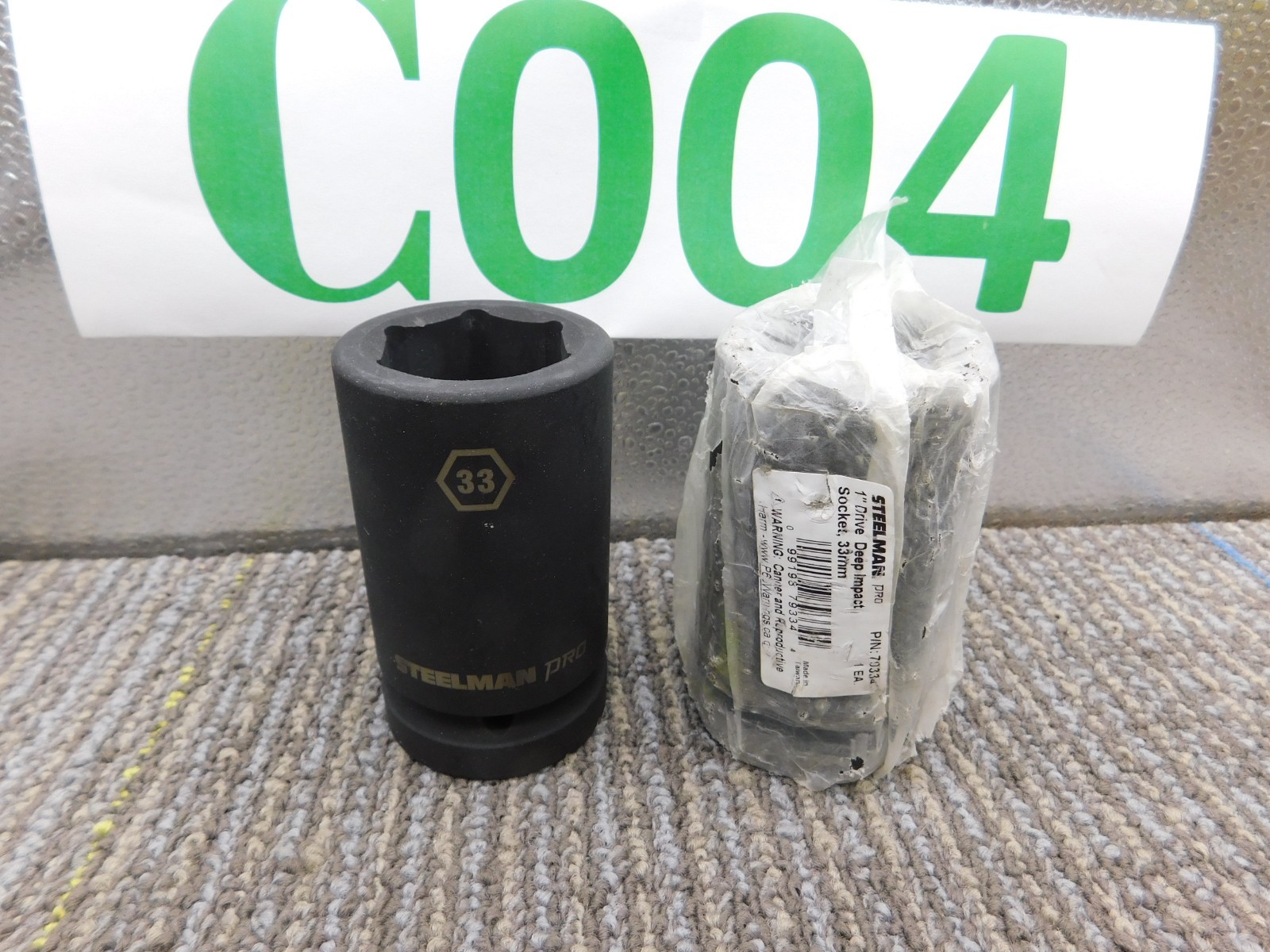 2-Pack Steelman Pro 6 Point 1″ Drive Deep Impact Socket 33mm 79334