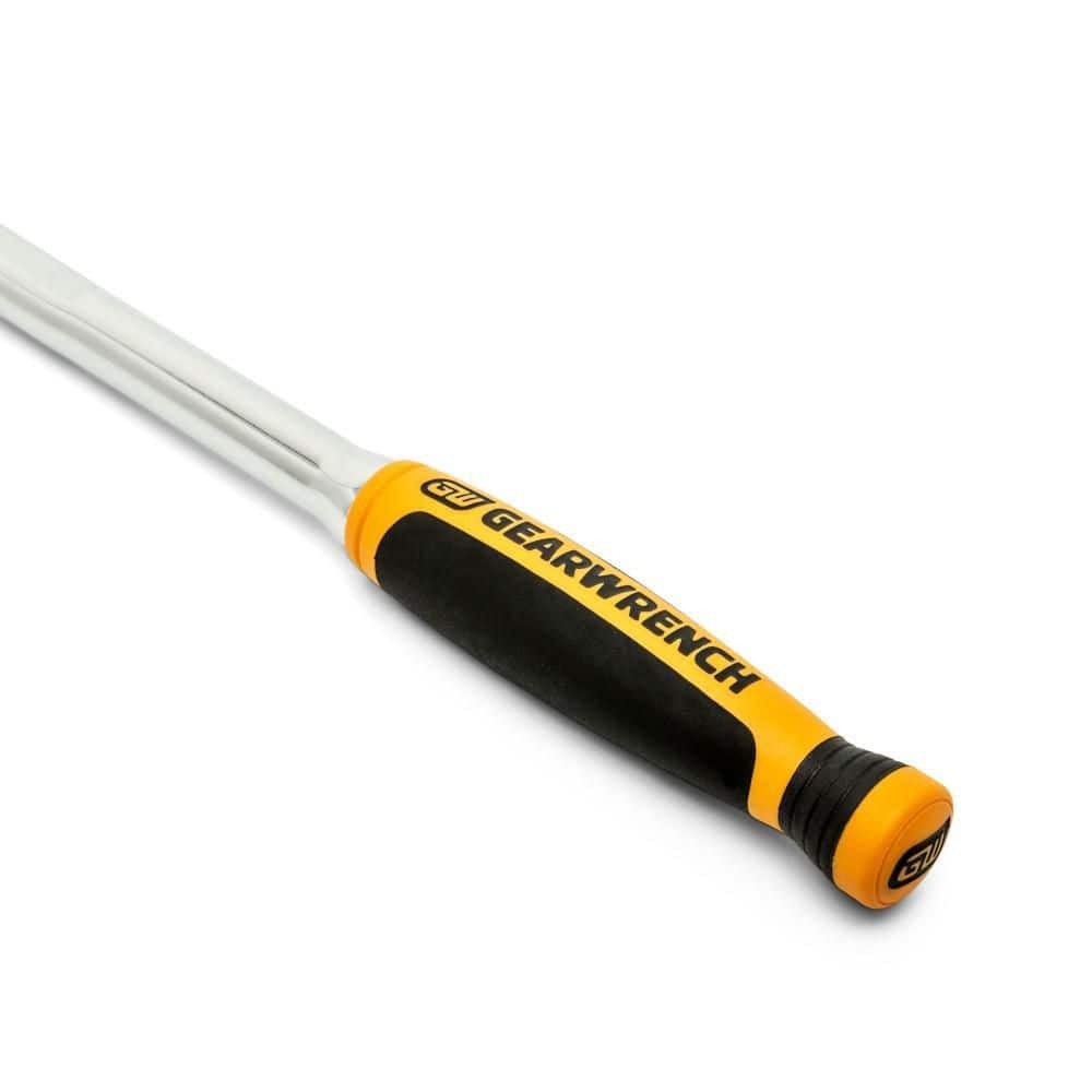1/4 In. Drive 120XP Dual Material Handle Locking Flex Head Ratchet 9 In.