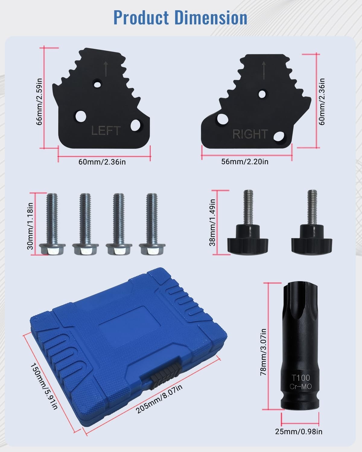 Timing Gear Retainer Tool Set for M276 M278 Engines, Camshaft Sprocket Kit