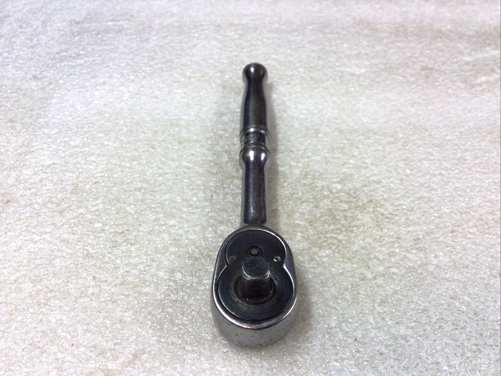 Snap-On#TM70B – 1/4” Dr., Chrome, 4.25” Long, Stubby Ratchet-USA🇺🇸🇺🇸-USA-