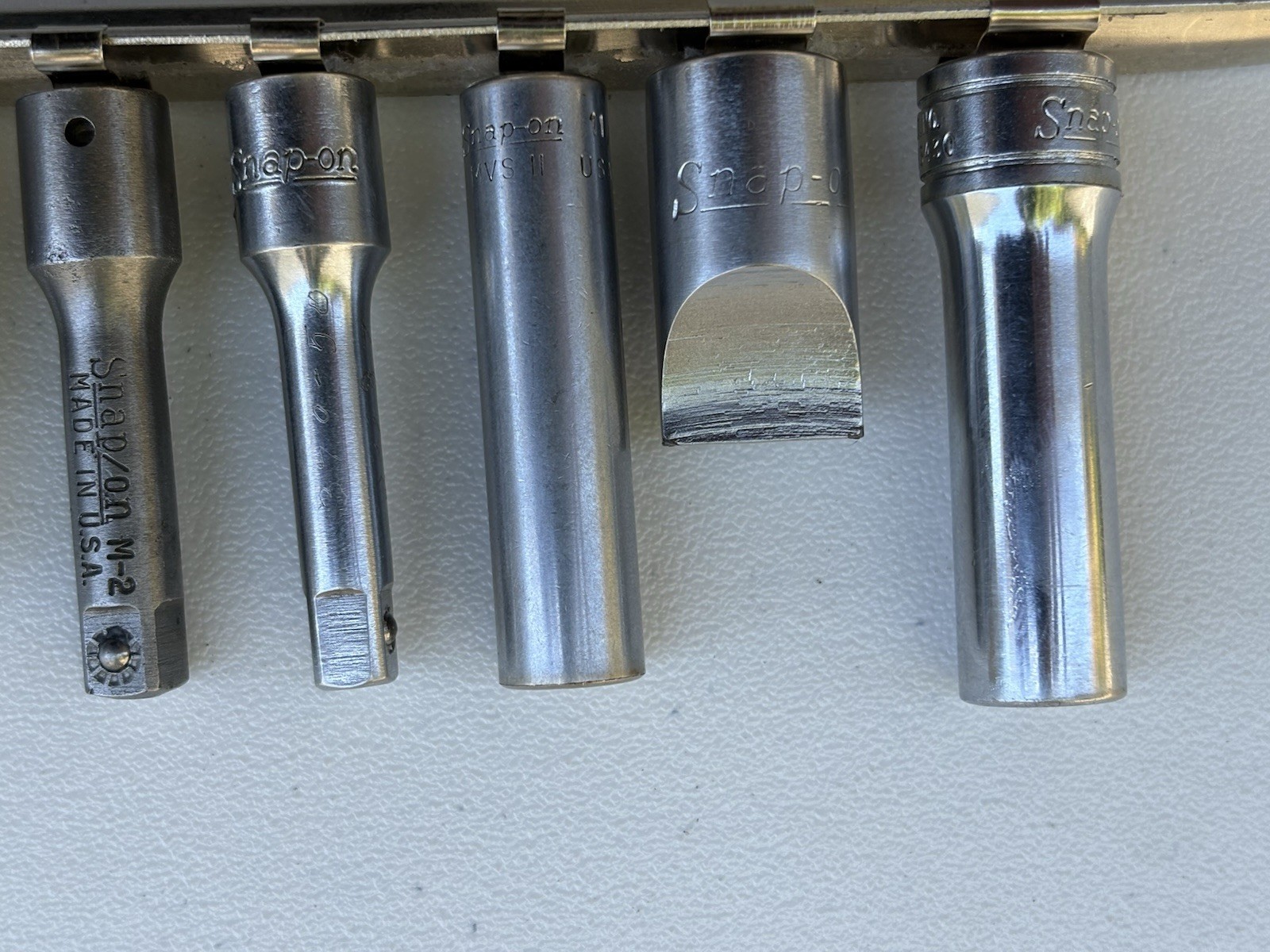 Snap-on 8 Piece 1/4” & 3/8” Drive -Sockets, Extensions & Adapters- USA Made