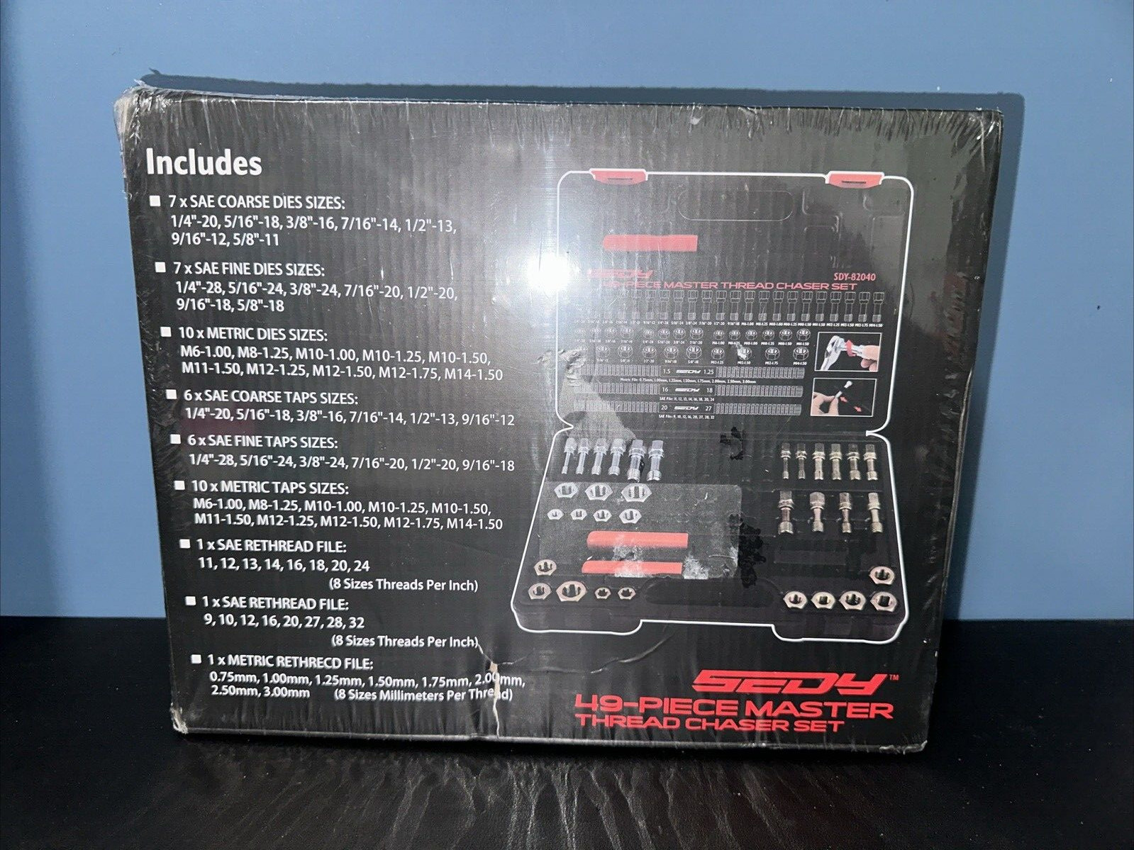 Thread Repair Chaser Tool 49PCS Cleaner Rethreading Master Kit -SEALD-