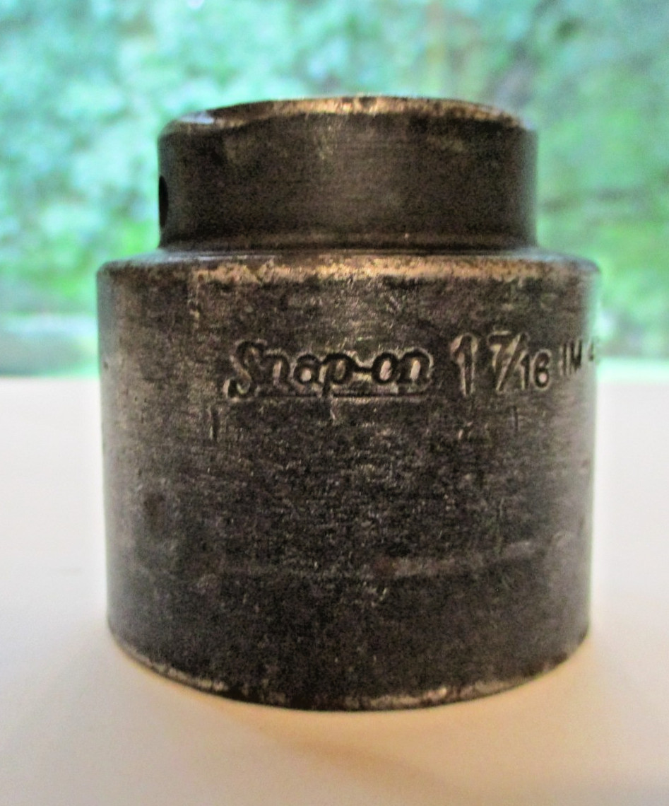 Snap-on 1/2″ Drive 1 7/16″ SAE 6 Point Shallow Impact Socket # IM460 USA
