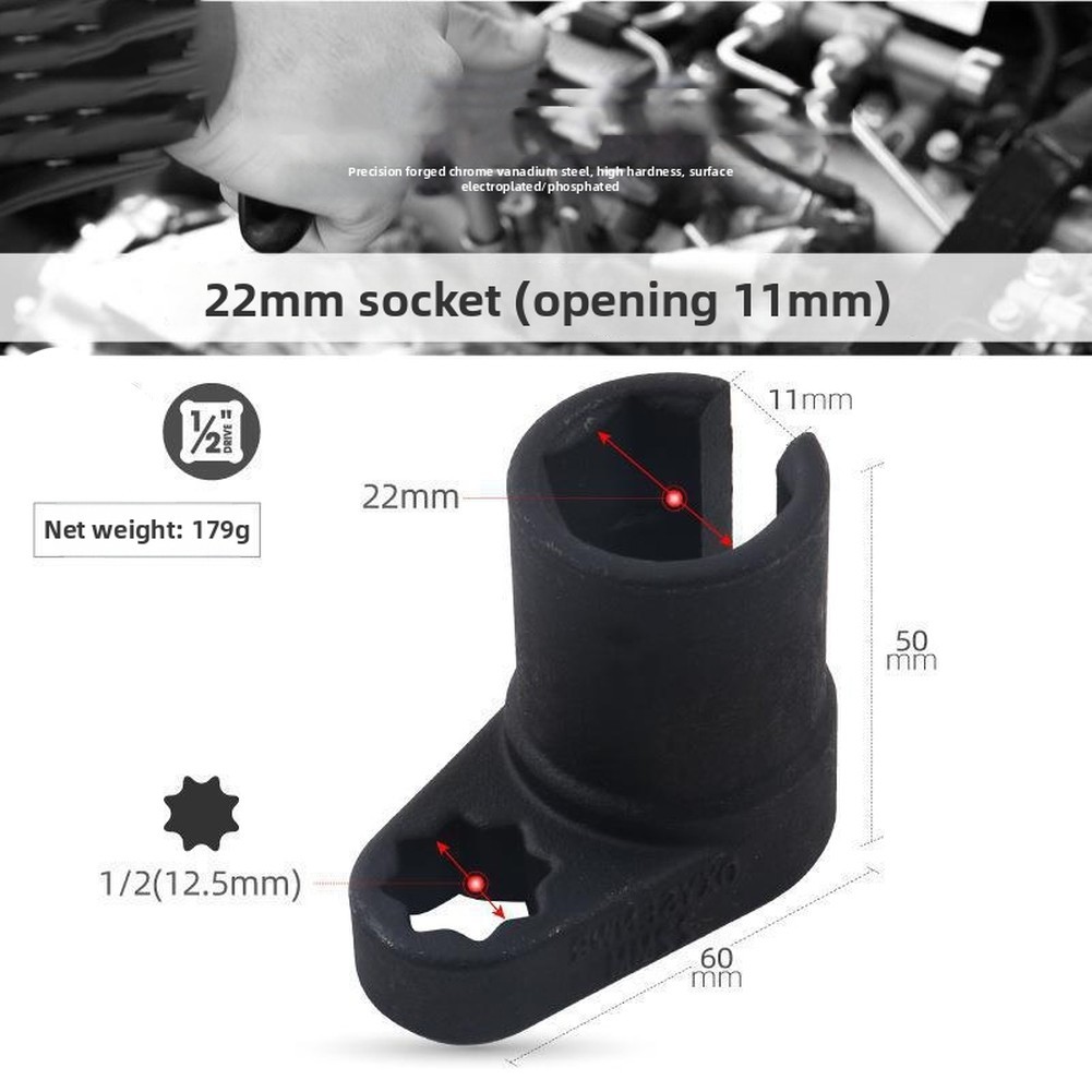 Vehicle Maintenance Tool Garage Repair Oxygen Sensor Socket CR-V Alloy Steel