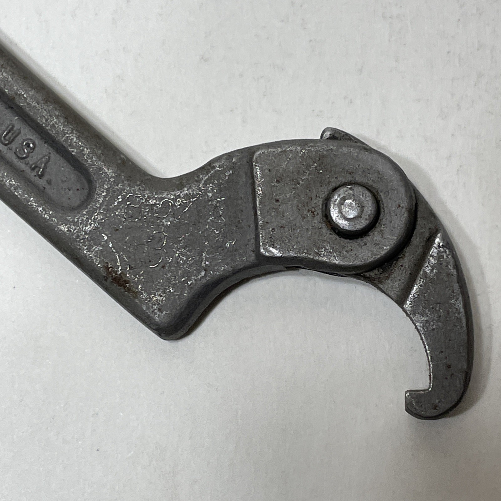 Billings 471 Adjustable Hook Spanner 3/4″ – 2″ USA Wrench Vintage Hartford Tool