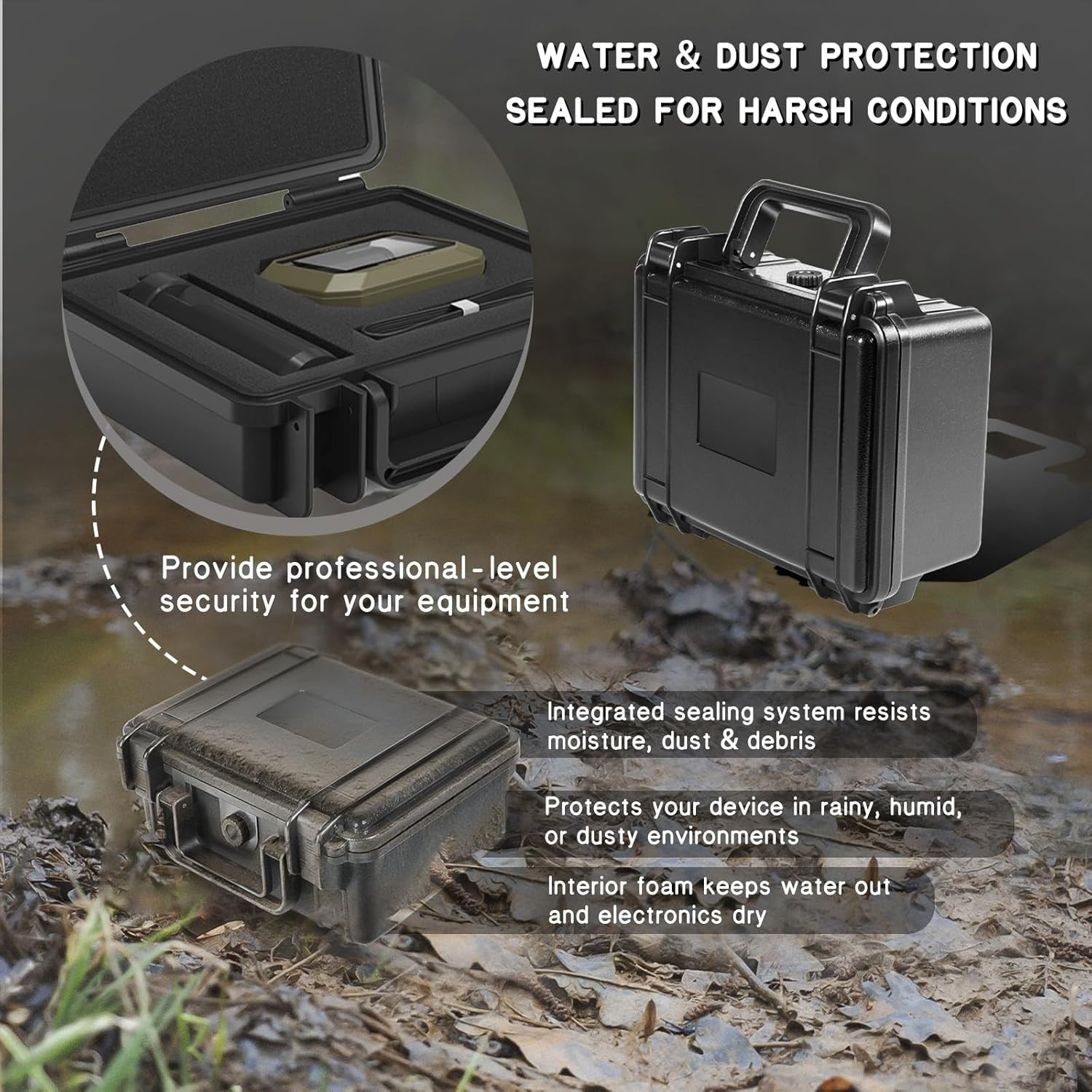 Heavy Duty Shockproof Hard Carrying Case for Garmin Xero C1 Pro Chronograph