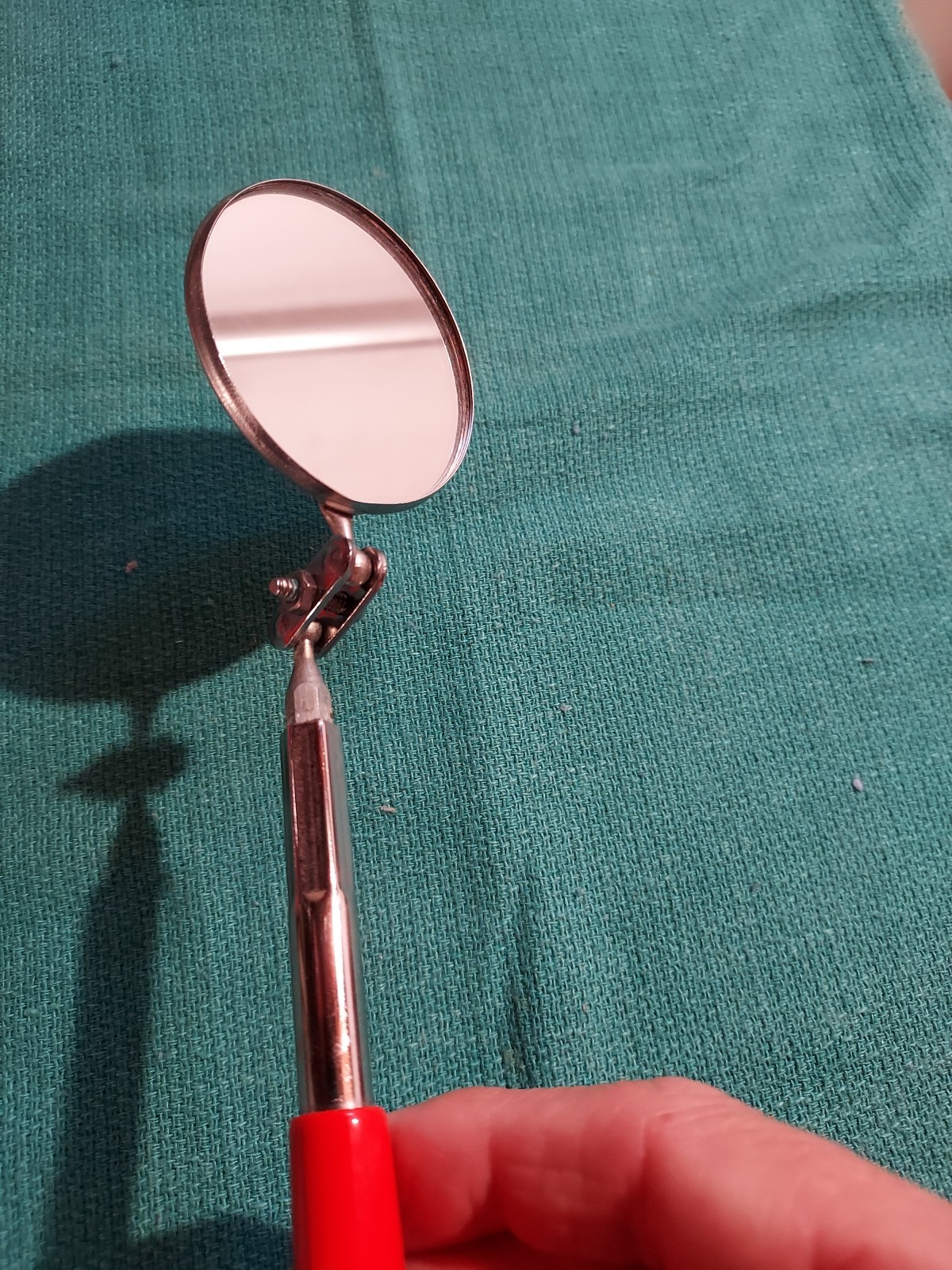 Telescopic Inspection Mirror By Ulman, 2″ Mirror, #C-2, New, USA