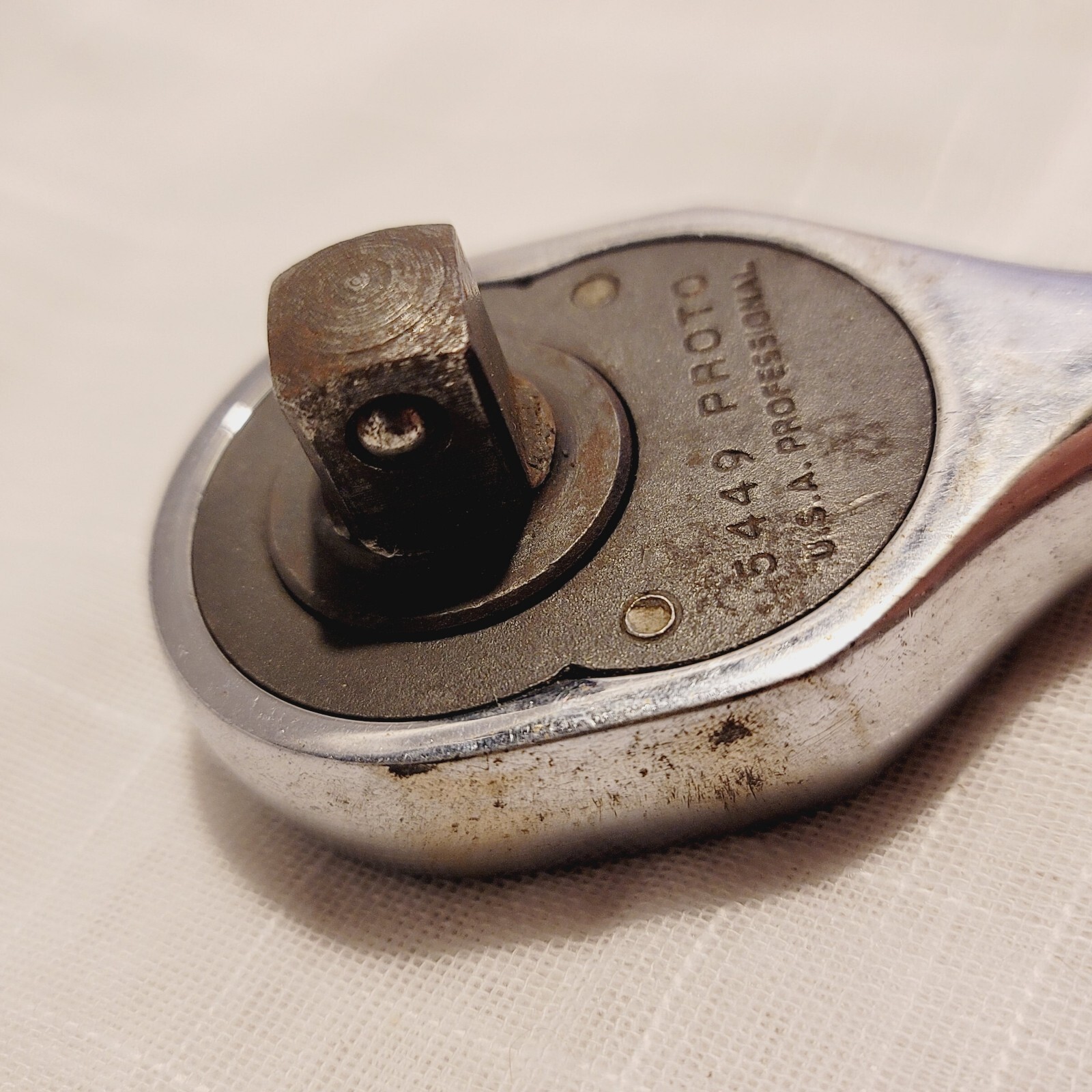 Vintage Proto Professional 1/2″ INCH Drive Ratchet 5449 Knurled Handle USA