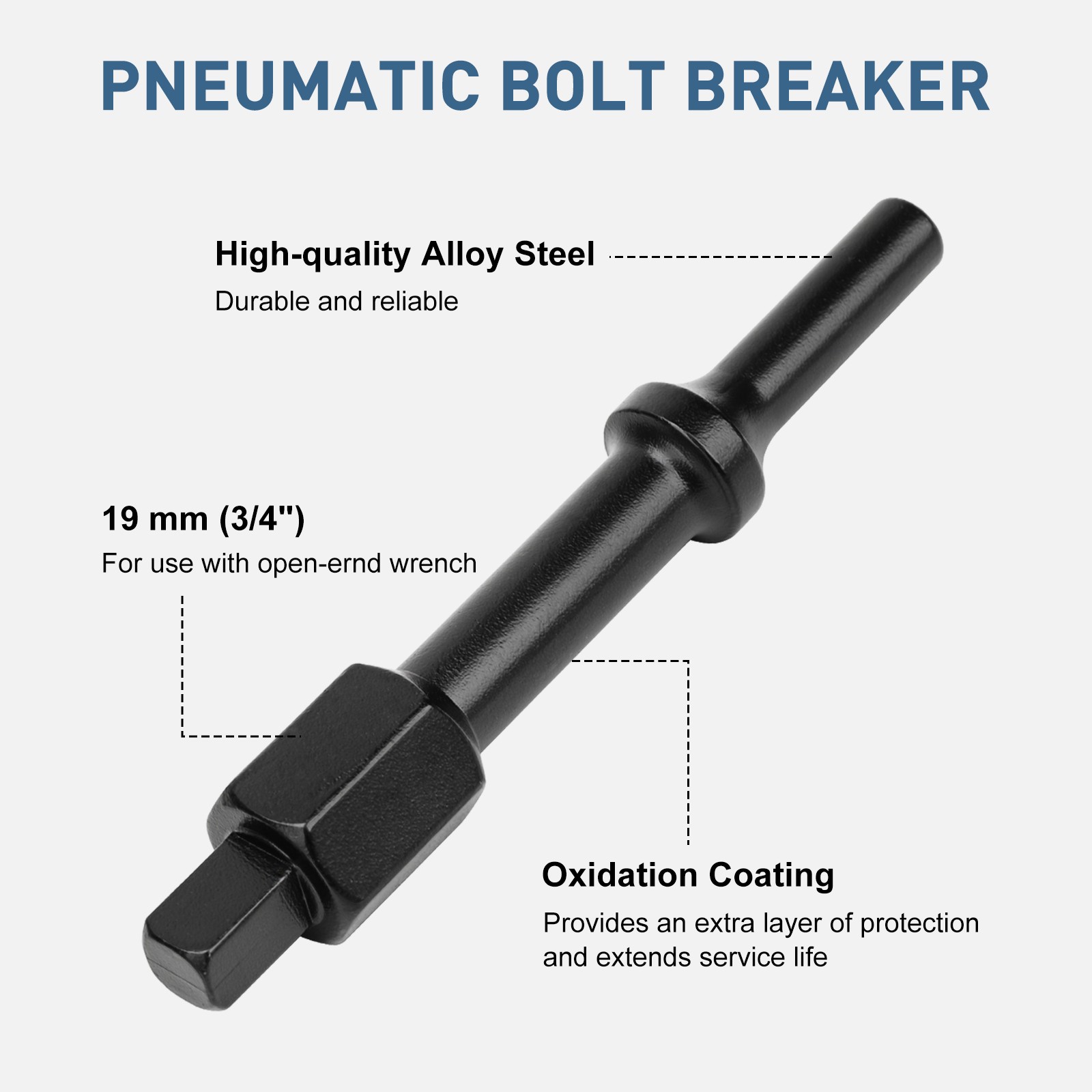 32029 Pneumatic Bolt Breaker Set 3/8″ 1/2″ Drive Air Hammer Socket Adapter 37316