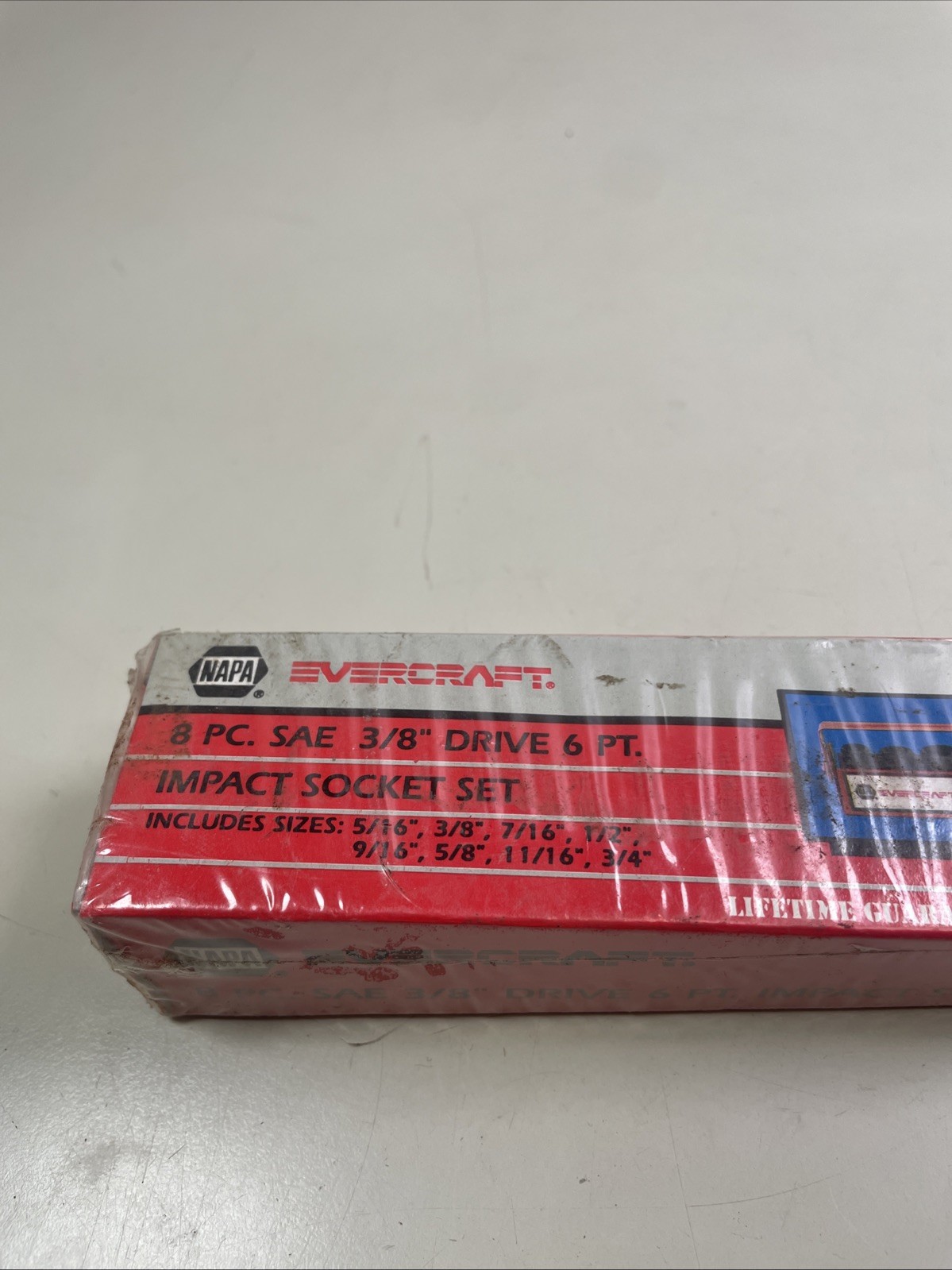 NAPA Evercraft 8 PC. SAE 3/8” Drive 6 PT. Impact Socket Setv5/16”-3/4” NOS