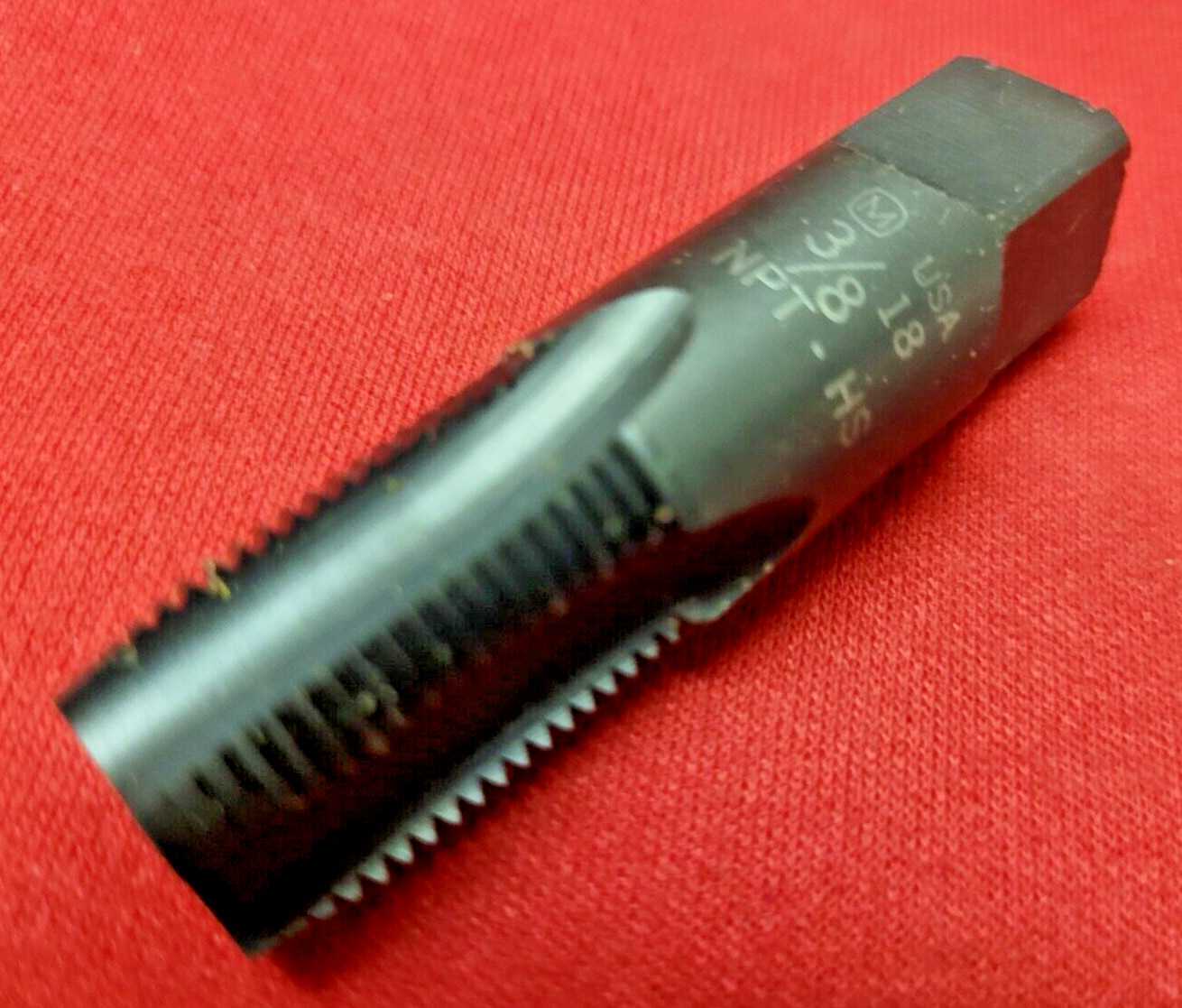 3/8-18 NPT Taper Pipe Tap HSS USA Morse 36103 Rethread Cleaning
