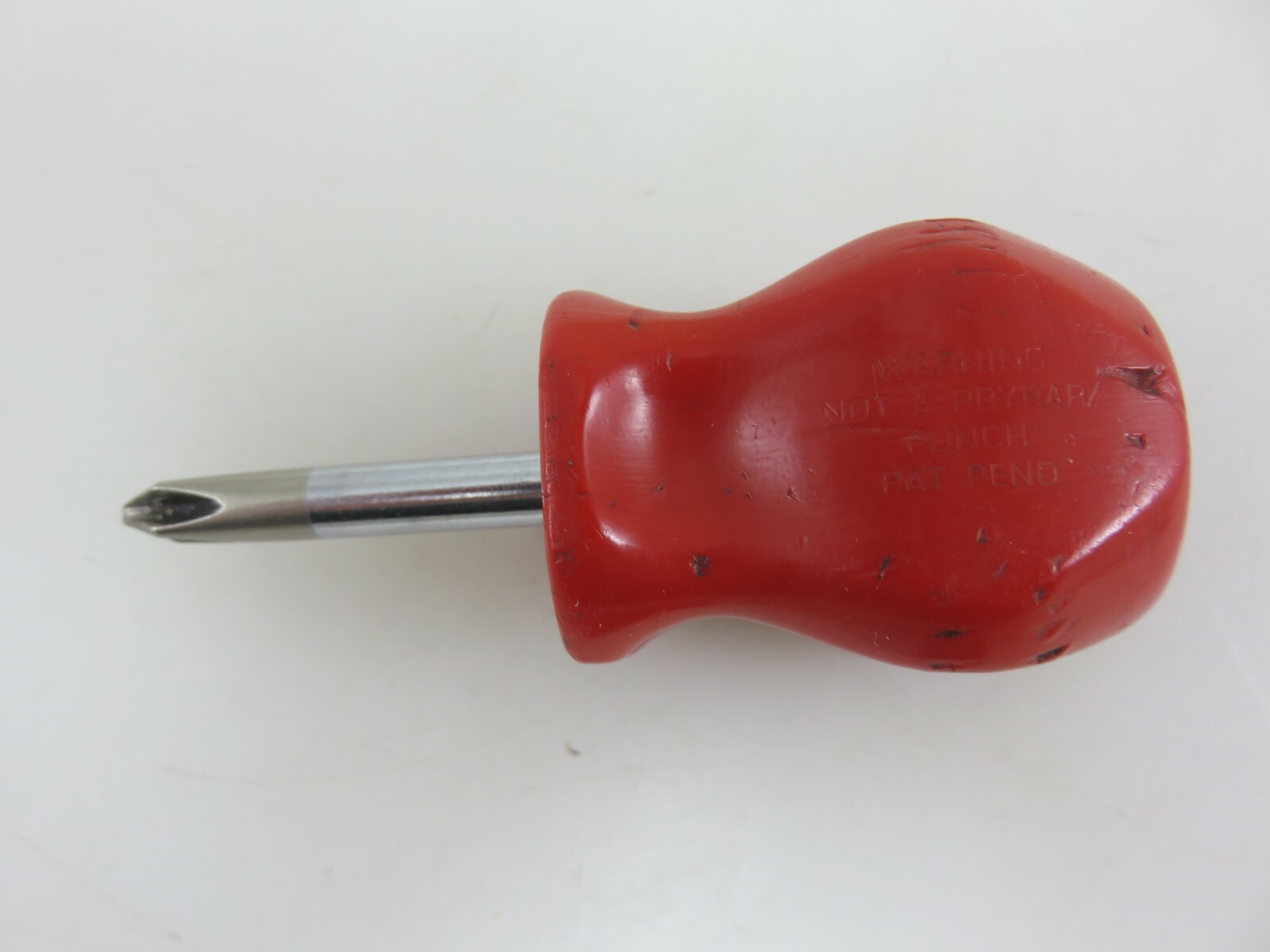Snap-On SDDP22 Phillips & SDD1 Flate Blade Stubby Screwdrivers RED Hard Handle