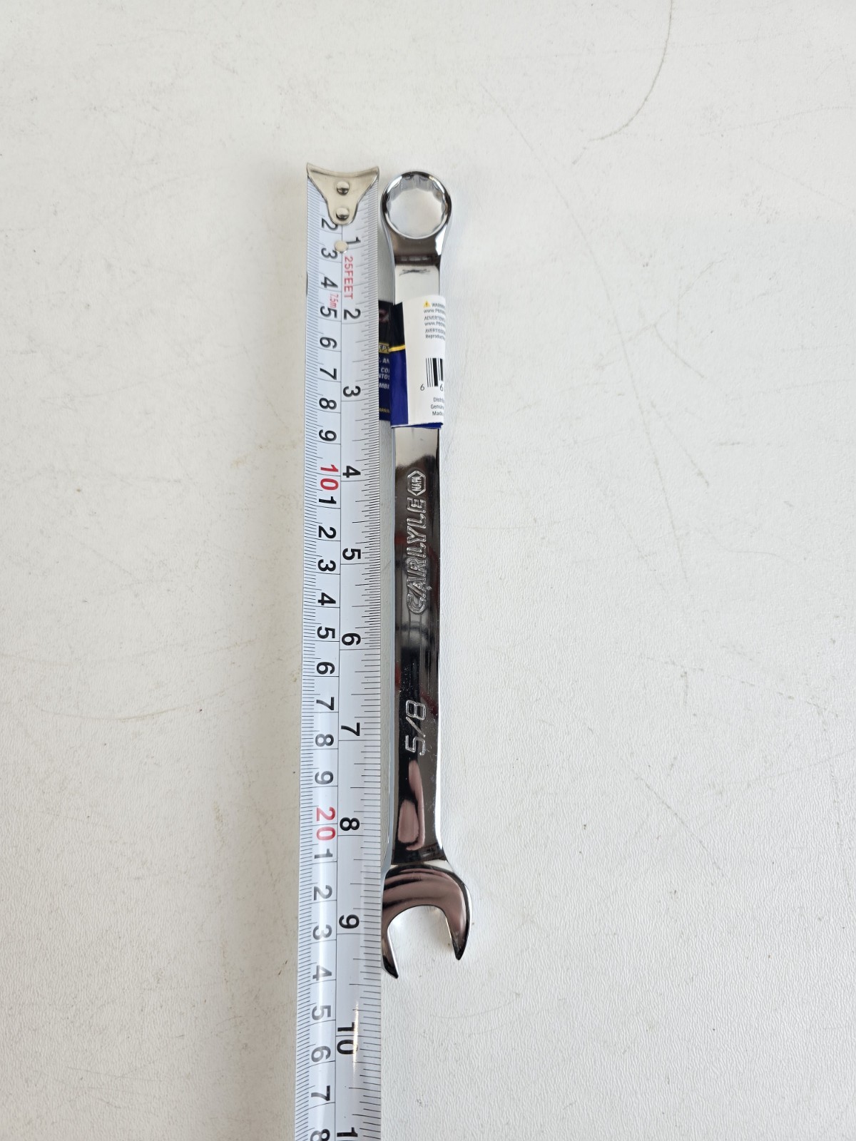 NAPA Carlyle SAE Combination Wrench 12 Pt 5/8″ CWFP120 Polish Chrome