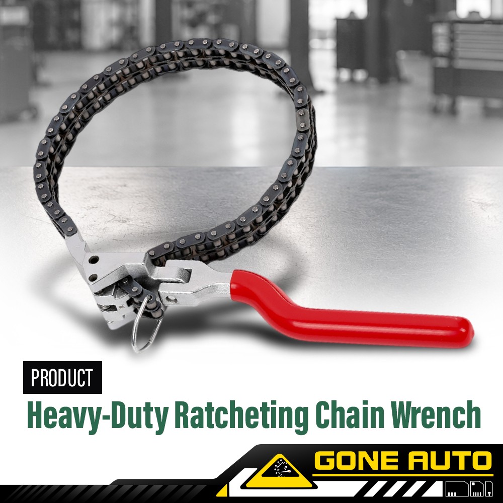 Heavy-Duty Ratcheting Chain Wrench Fittings 60-160mm Oil Filter Change Pipe