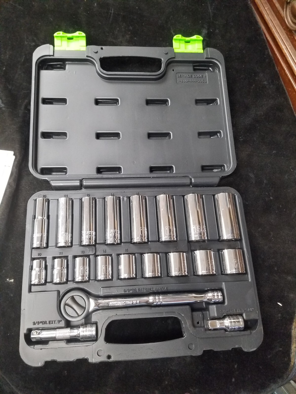 PITTSBURGH PRO 3/8 in. Drive Metric Socket Set, 20 Pc 67999