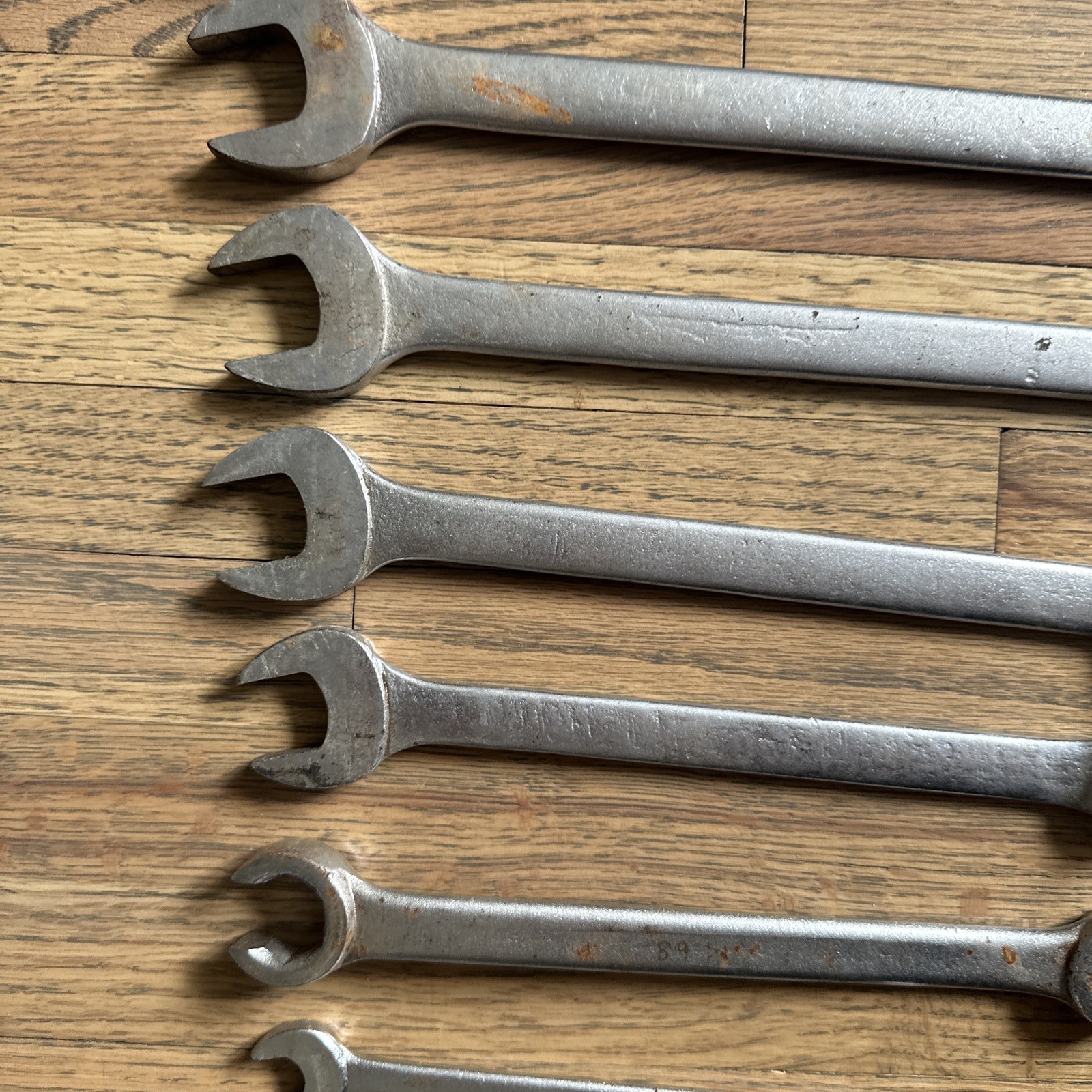 Challenger Proto SAE 8pc Combination End Wrench Set USA 1 15/16 7/8 13/16 3/4 +