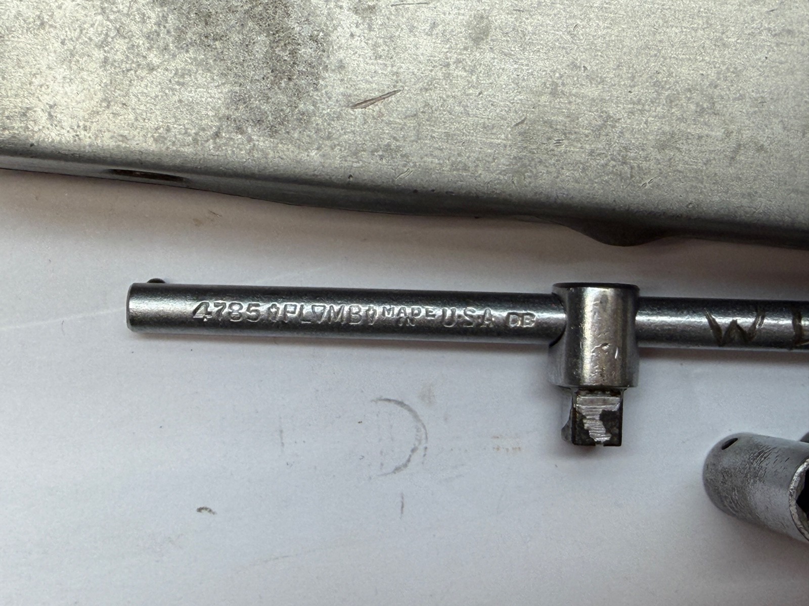 VTG Plomb 1/4″ Drive SAE Socket Set Sliding T & Case USA Ultrasonically Cleaned