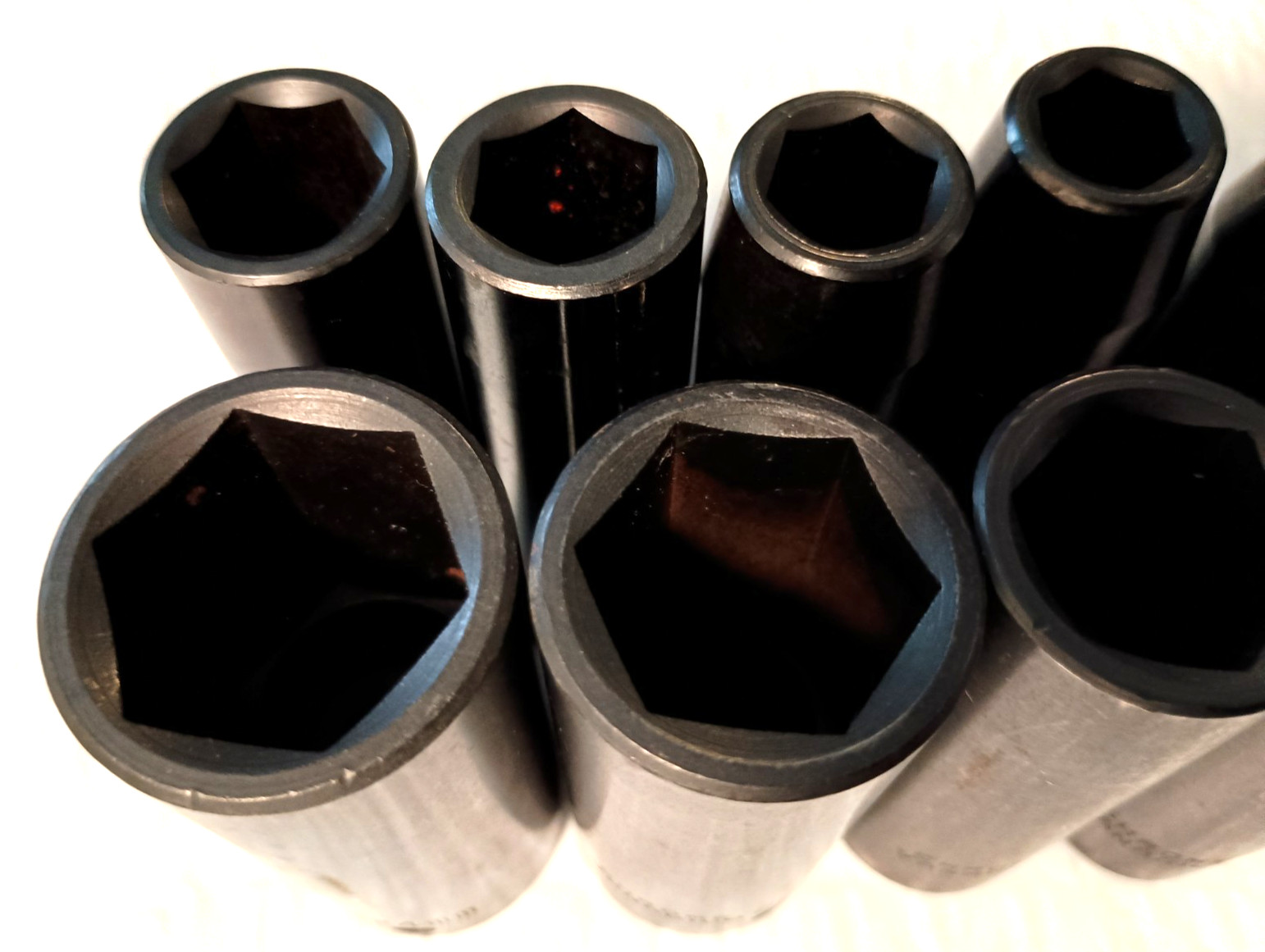 CHROME VANADIUM, 9 PC 1/2″ DR IMPACT SOCKET SET, 9 PCS. 10MM. to 24MM., 3″ DEEP