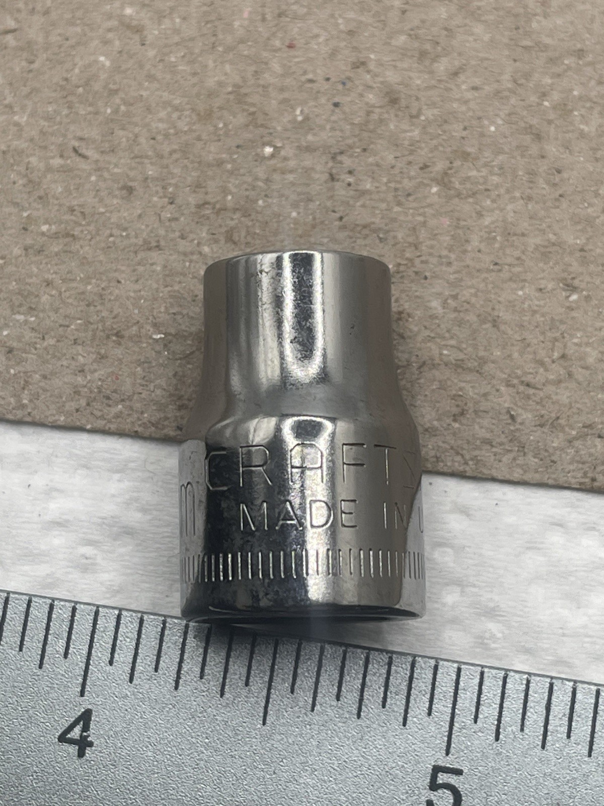 Craftsman USA 9mm 6 Point 3/8″ Drive Shallow Socket 43541 Inverted G Series