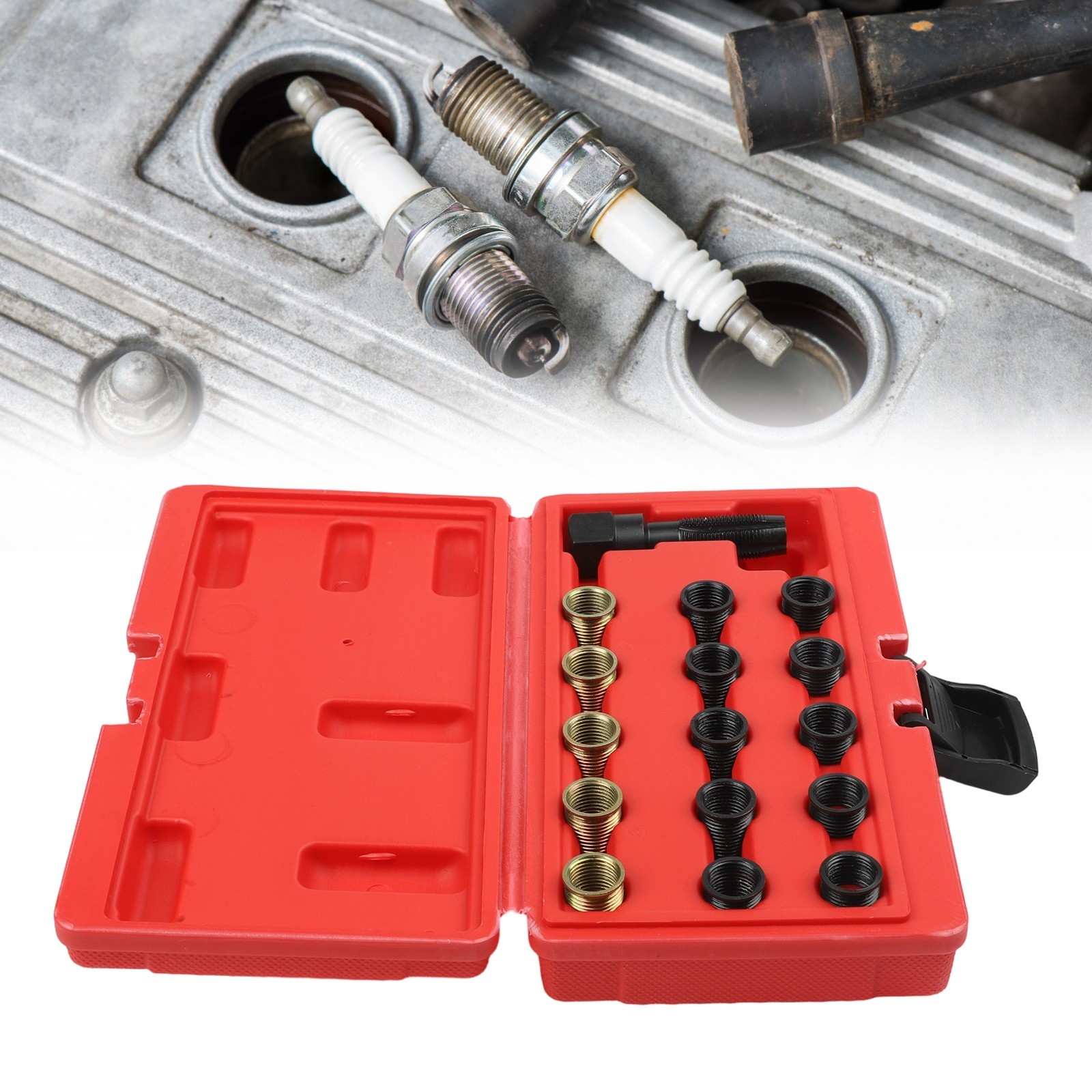 Complete Spark Thread Repair Kit For M14x125 for Cars and Lawn Equipment Repair